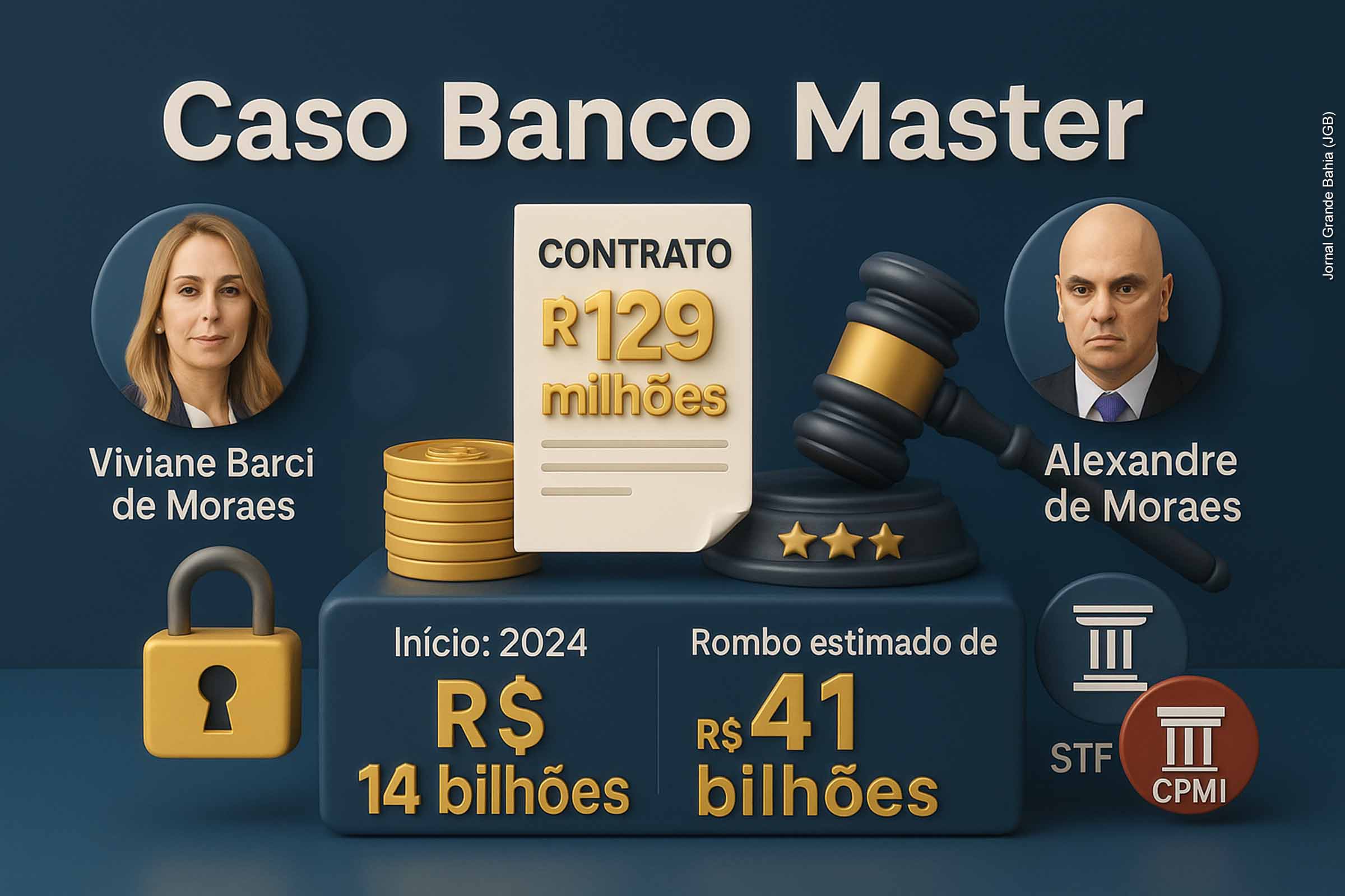 Decisão do ministro do STF Dias Toffoli limita acesso da CPMI do INSS a dados do Banco Master; Contrato milionário ligada a esposa de Alexandre de Moraes amplia crise institucional e pressiona Congresso Nacional