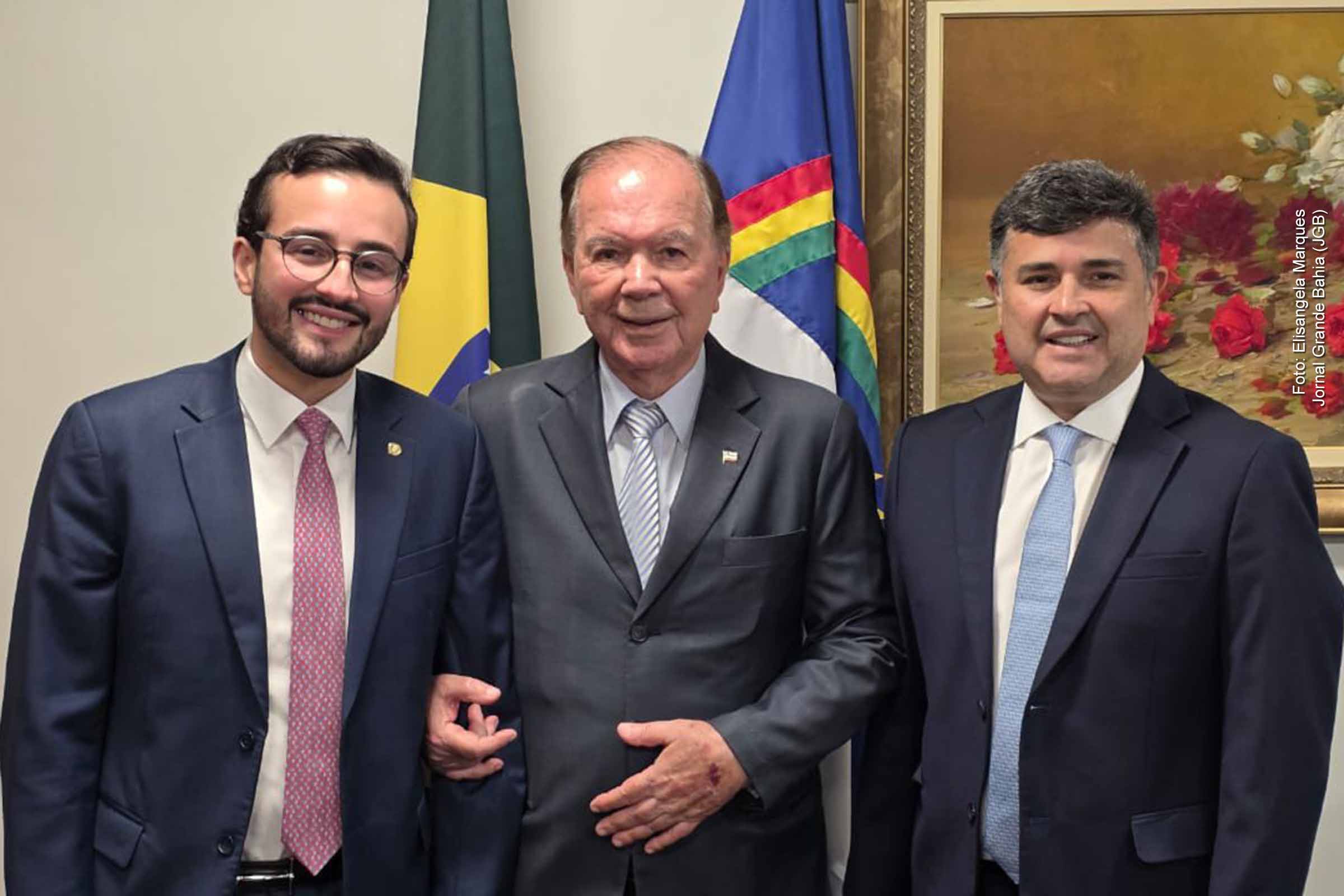 Deputado João Leão e os deputados Lula da Fonte (PP-PE) relator do projeto, e Eduardo da Fonte (PP-PE).