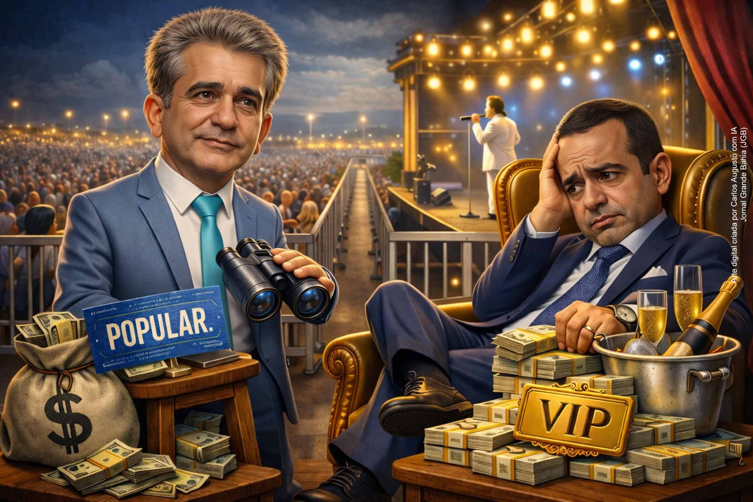 Deputado Robinson Almeida acusa prefeito Bruno Reis de privilegiar elite no Festival da Virada Salvador e critica limitação de acesso popular ao show de Roberto Carlos