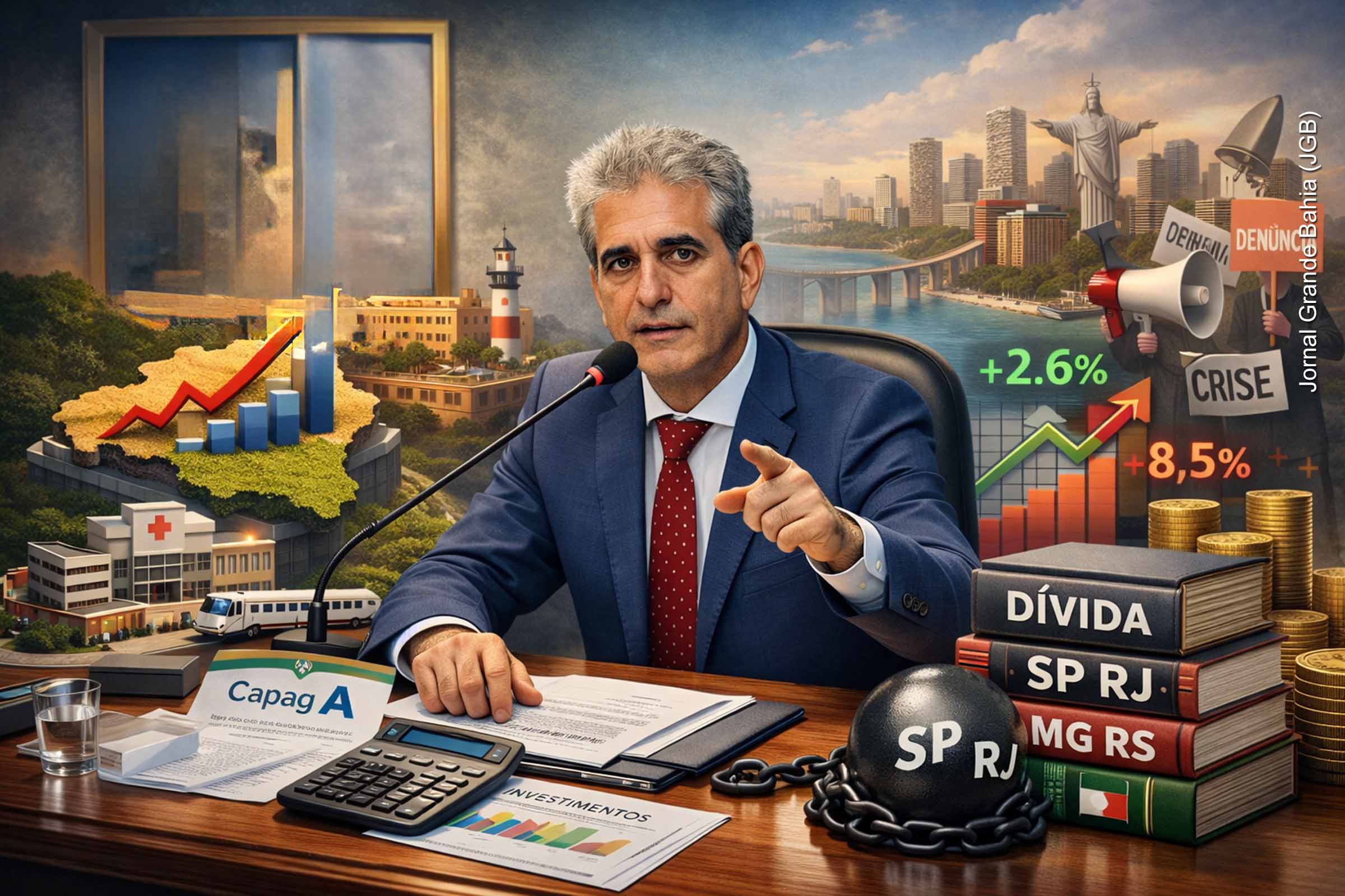 Deputado Robinson Almeida rebate oposição, defende governador Jerônimo e afirma que críticas revelam “torcida contra a Bahia”