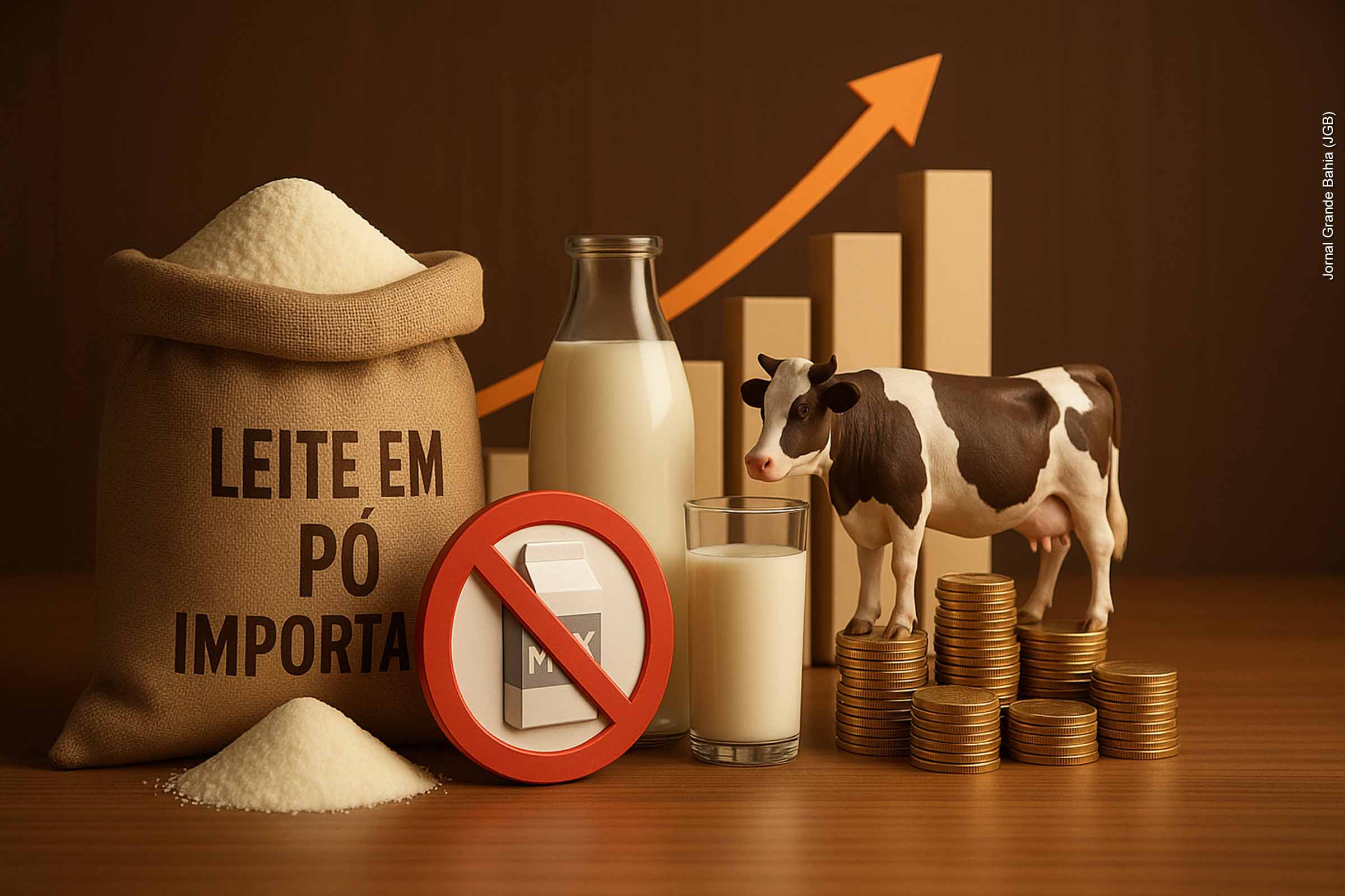 Deputado apresenta projeto para proibir reconstituição de leite importado na Bahia e proteger produtores locais