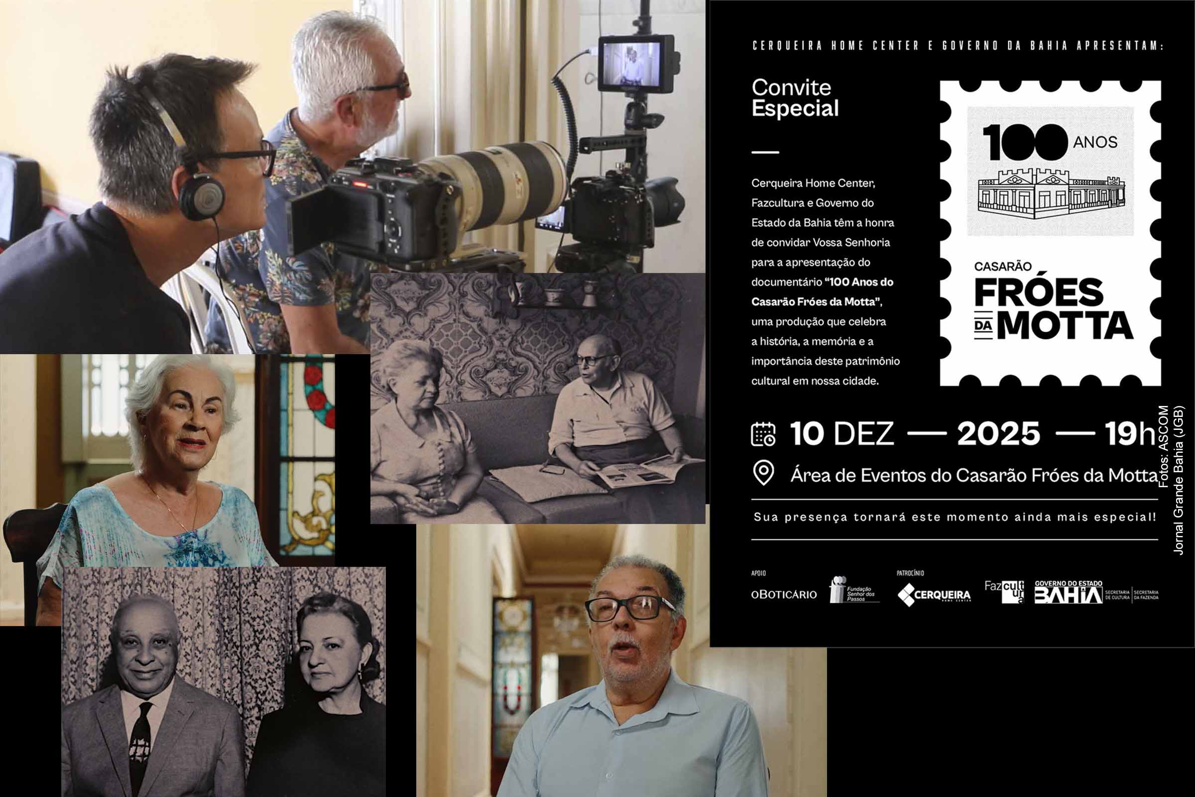 Documentário revive 100 anos do Casarão Fróes da Mota e resgata a história política e cultural de Feira de Santana; Assista no Jornal Grande Bahia