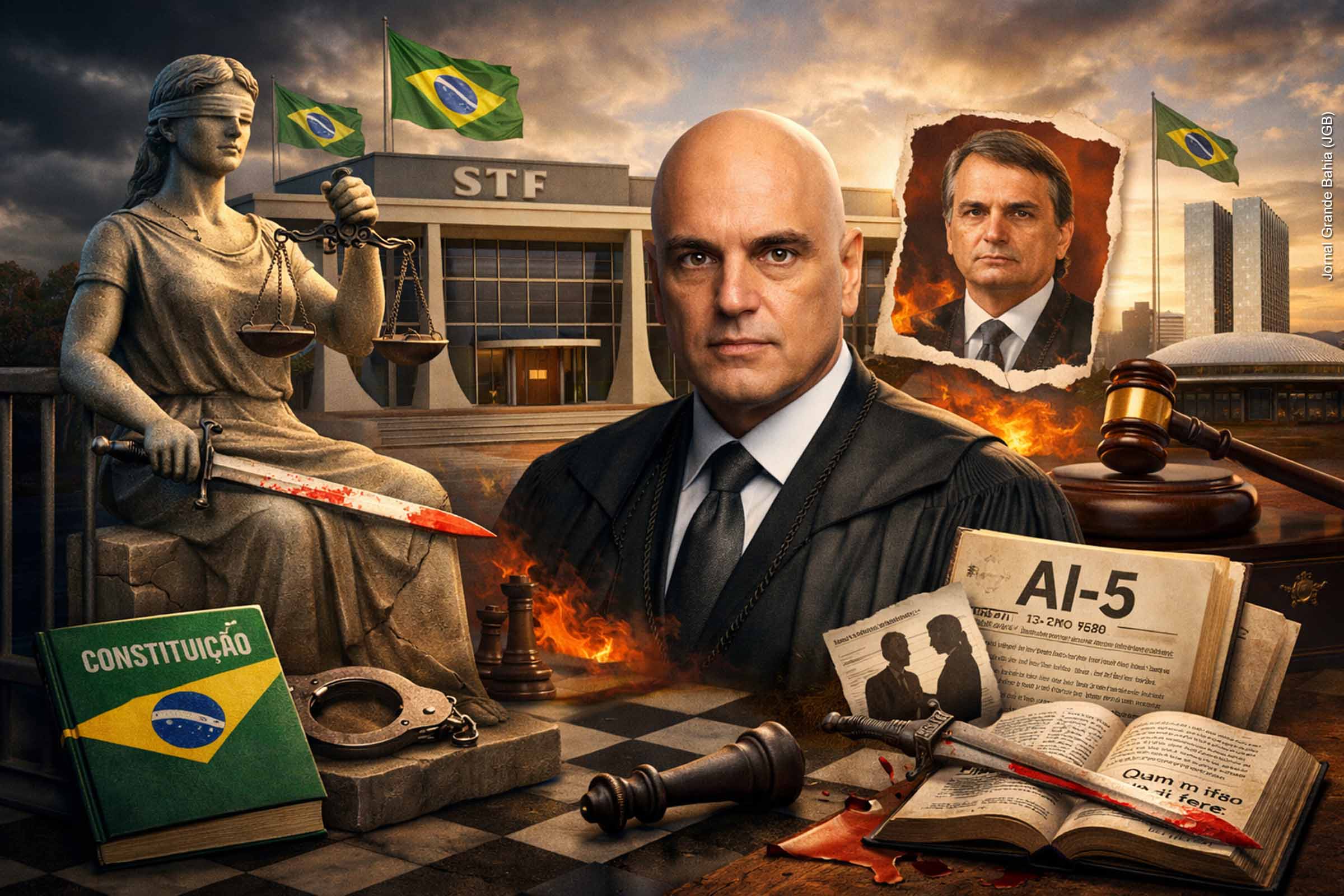 Escritor Joaci Góes critica atuação do STF e levanta debate sobre poder, excessos e responsabilidade institucional