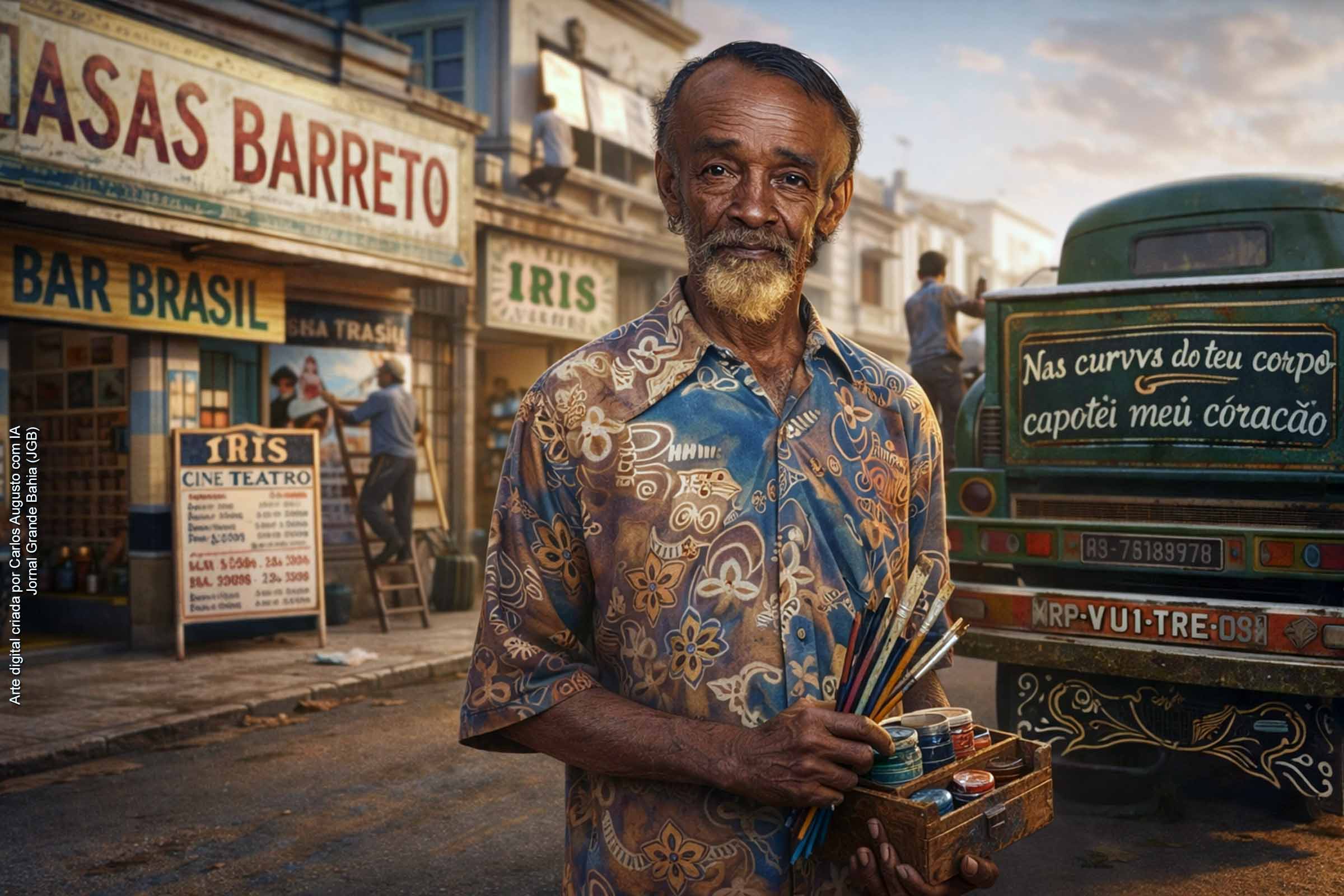 Entre Tinta, Pincel e Memória: como os letristas moldaram a identidade visual de Feira de Santana antes dos anúncios luminosos