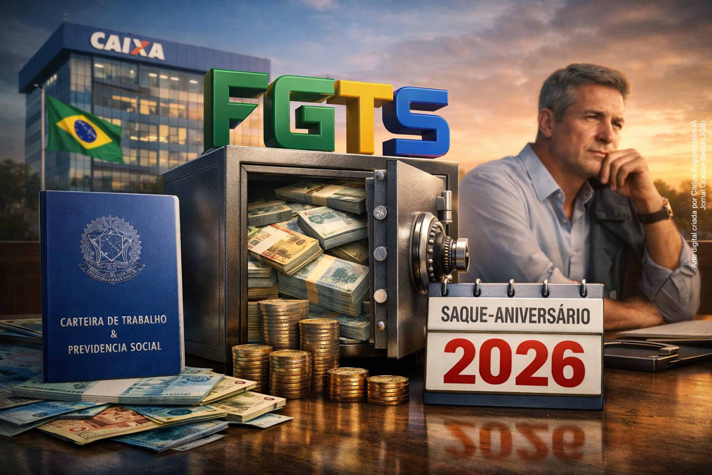 Medida provisória libera saque do FGTS para demitidos que optaram pelo saque-aniversário; pagamentos vão até fevereiro de 2026