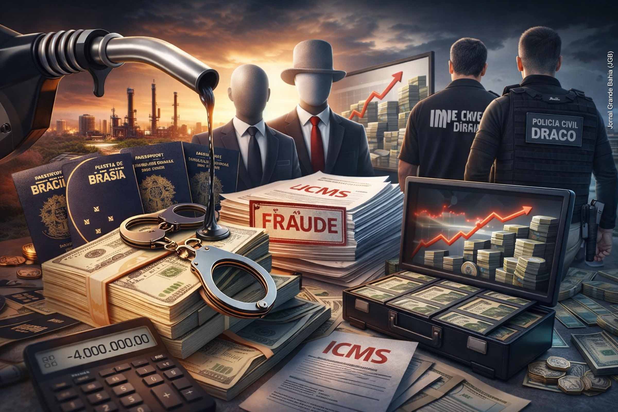 Operação Primus II desarticula esquema de sonegação fiscal no setor de combustíveis na Bahia; Diligências ocorreram em Feira de Santana e Conceição do Jacuípe