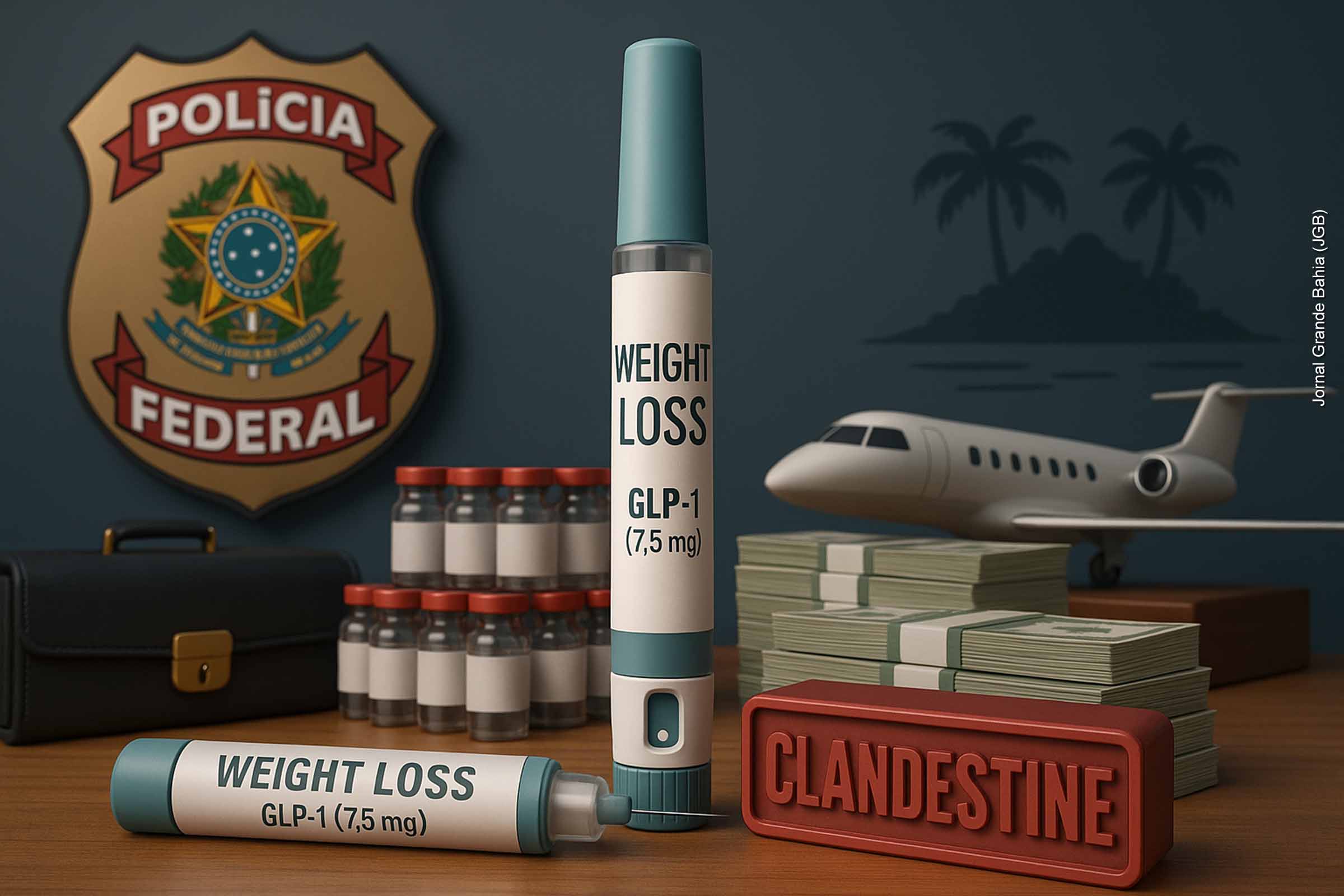 Operação da PF expõe rede clandestina de medicamentos para emagrecimento com clínicas de luxo, laboratório irregular e ilha na Bahia