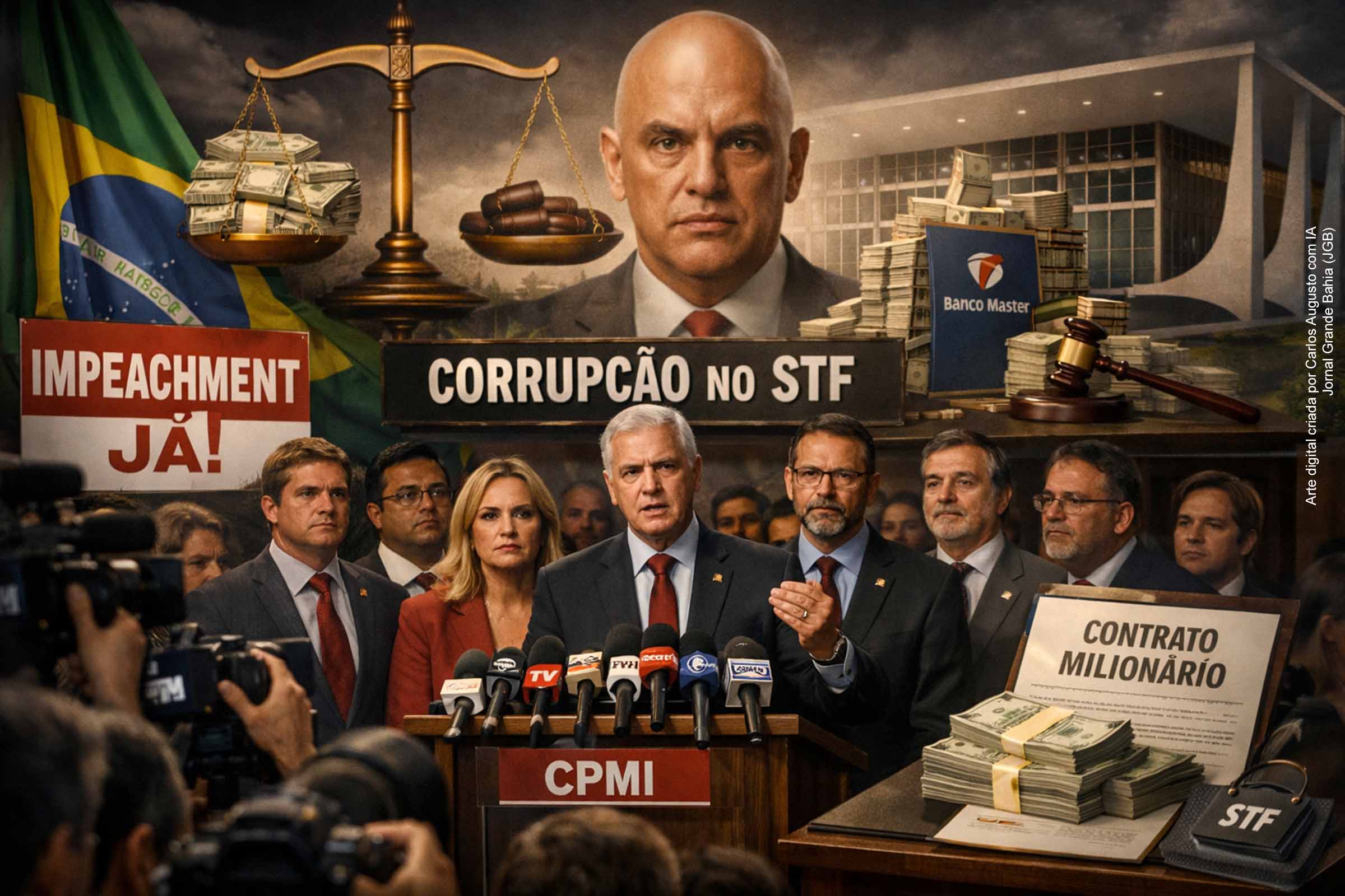 Oposição protocola novo pedido de impeachment contra ministro Alexandre de Moraes e acusa STF de corrupção institucional no caso Banco Master; Confira as falas mais contundentes