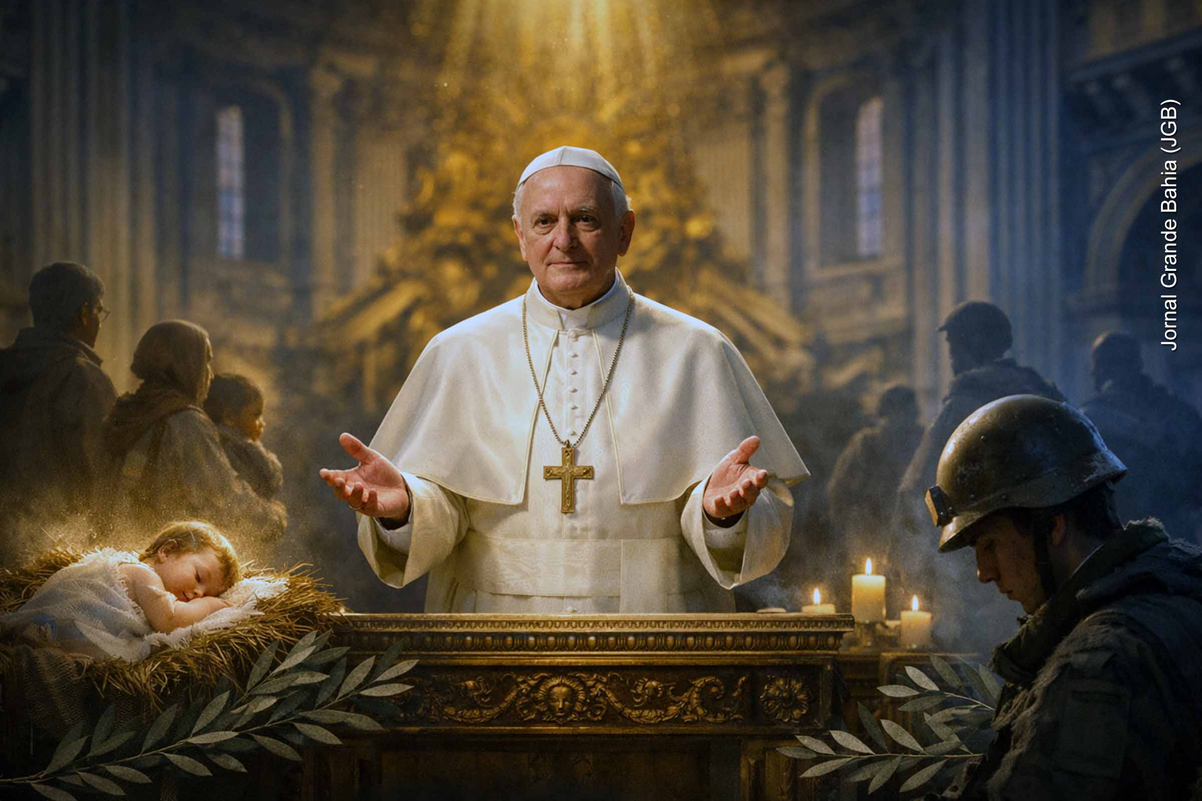 Papa Leão XIV afirma que a paz nasce da acolhida da fragilidade humana na Missa de Natal no Vaticano