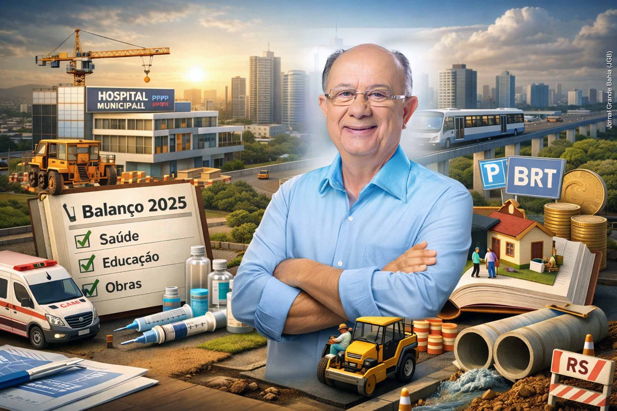 Prefeito José Ronaldo apresenta balanço de 2025 em Feira de Santana, destaca regularização salarial, expansão da saúde e projeta “canteiro de obras” para 2026