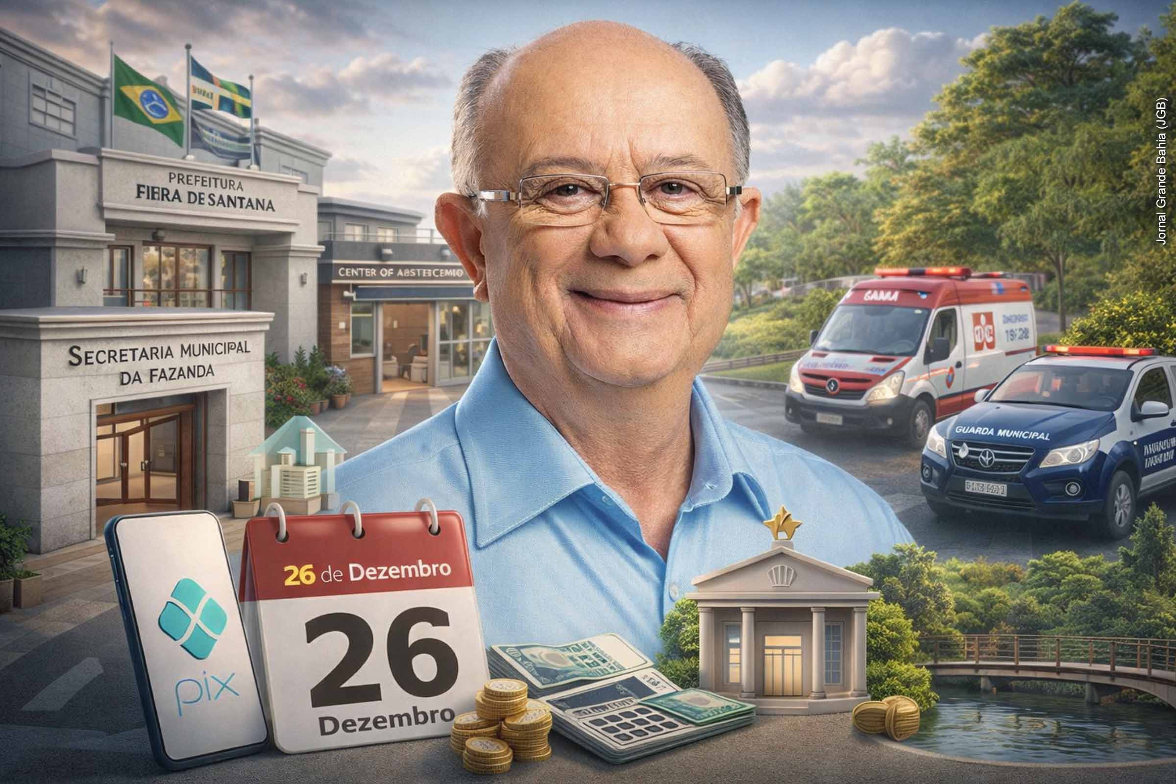 No período pós-Natal, a Prefeitura de Feira de Santana define retomada gradual dos serviços municipais. A Sefaz funciona em horário especial no dia 26, serviços essenciais seguem em plantão, parques fecham em datas específicas e o Ceasa mantém operação regular. Bancos retomam atendimento nos dias úteis, com exceção do feriado de 1º de janeiro de 2026.