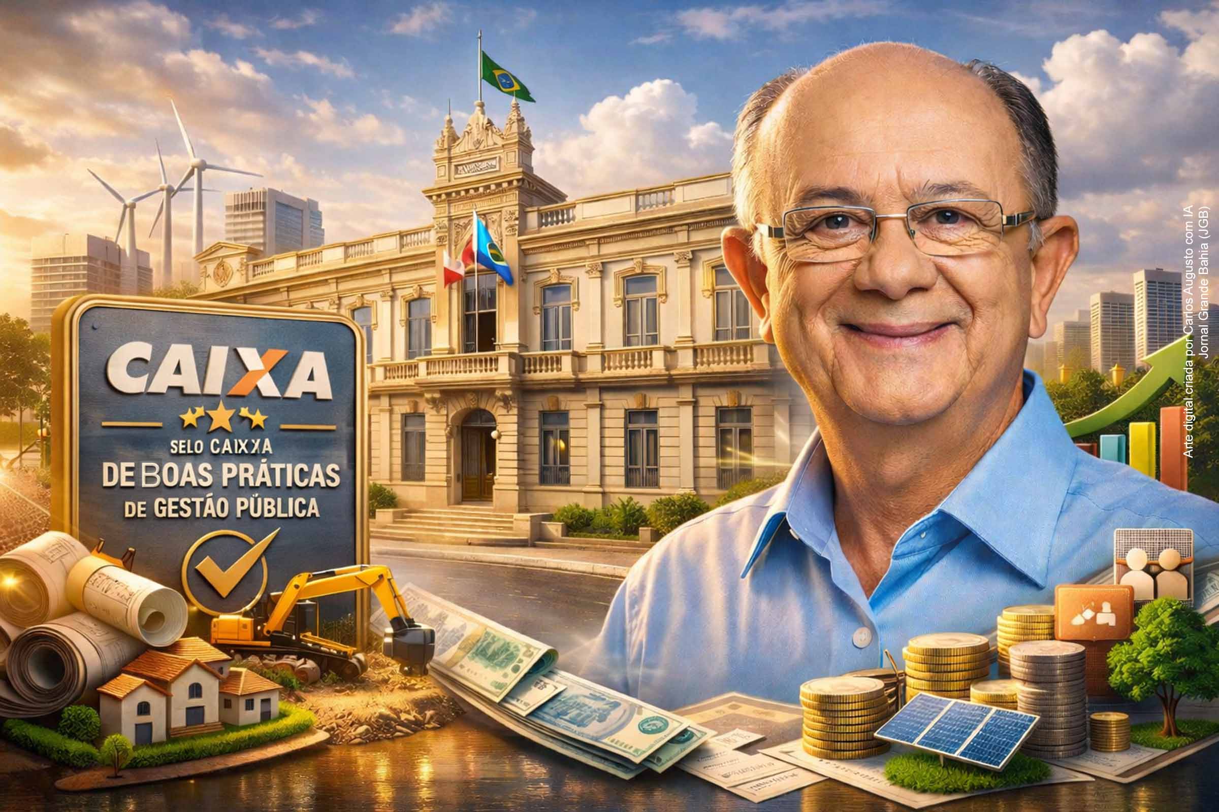 Prefeitura de Feira de Santana conquista Selo CAIXA de Boas Práticas de Gestão Pública; Prefeito José Ronaldo destaca atuação técnica, transparência e trabalho da equipe