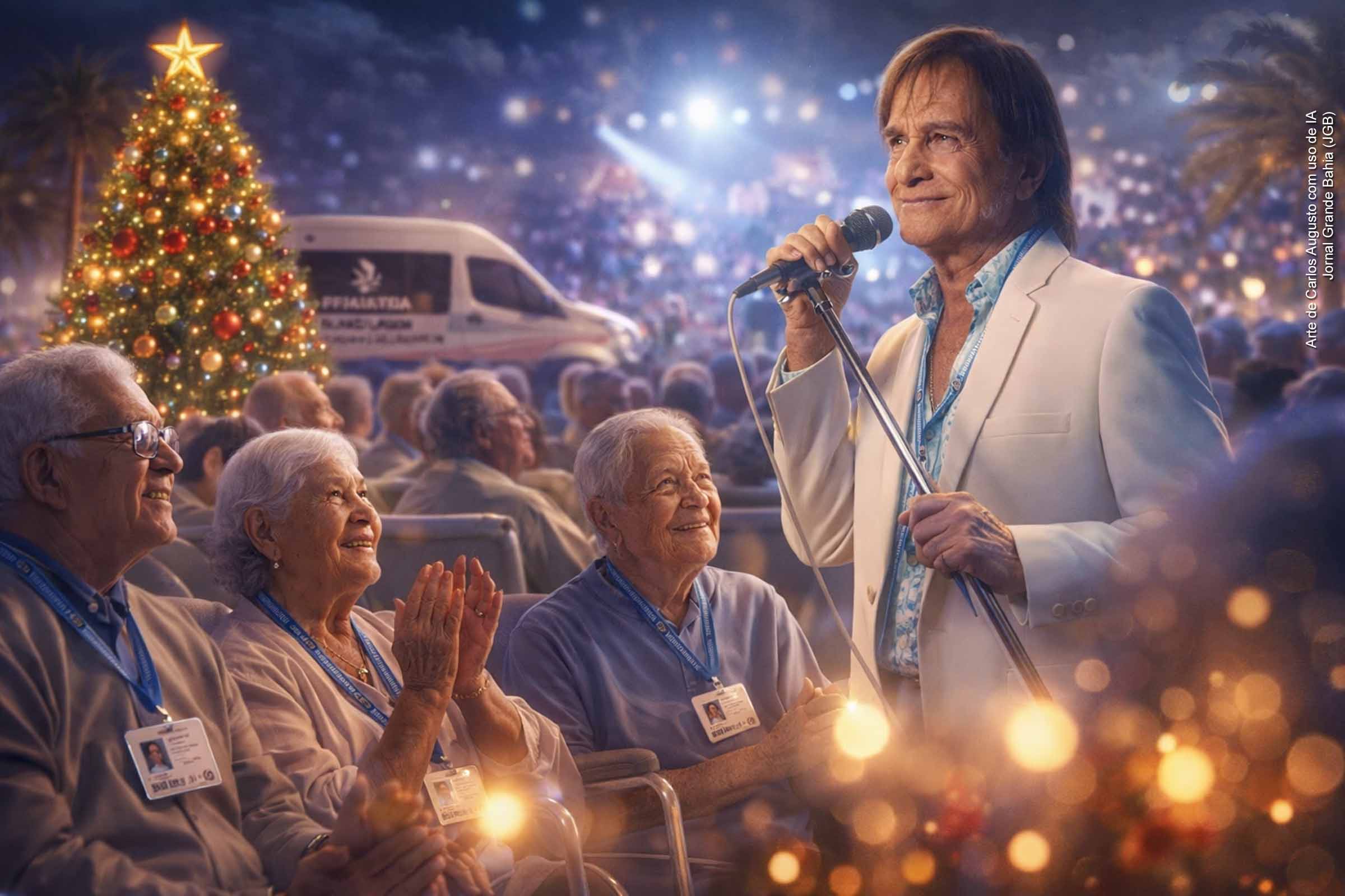 Prefeitura de Salvador leva 800 idosos de instituições de longa permanência ao show de Roberto Carlos