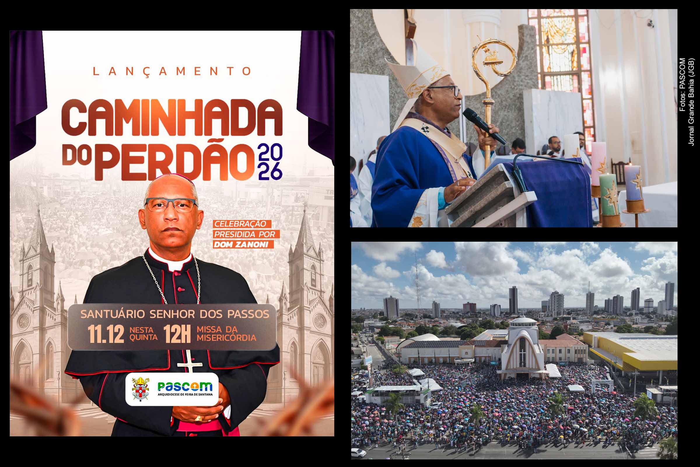 Caminhada do Perdão 2026 é lançada em Feira de Santana com tema da Campanha da Fraternidade e novo percurso