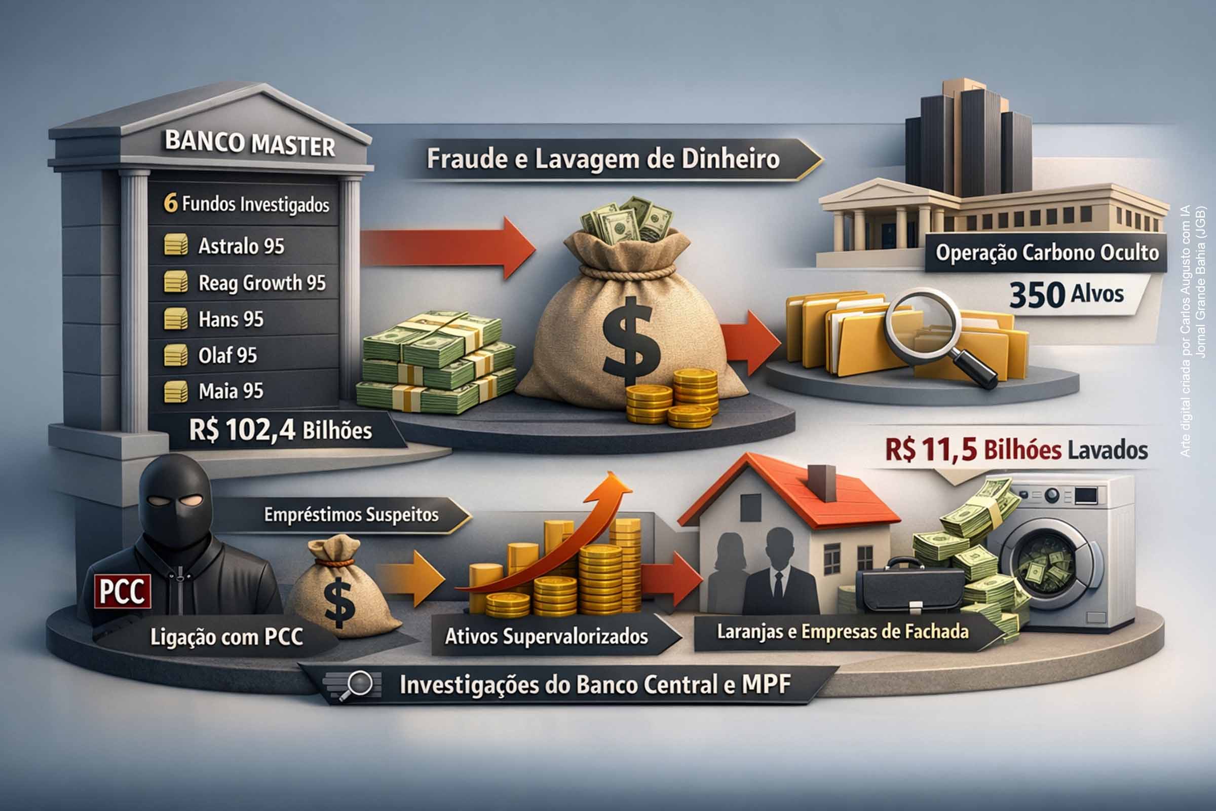 Banco Master usou empresa com capital de R$ 2 milhões em esquema de ciranda financeira bilionária, aponta investigação