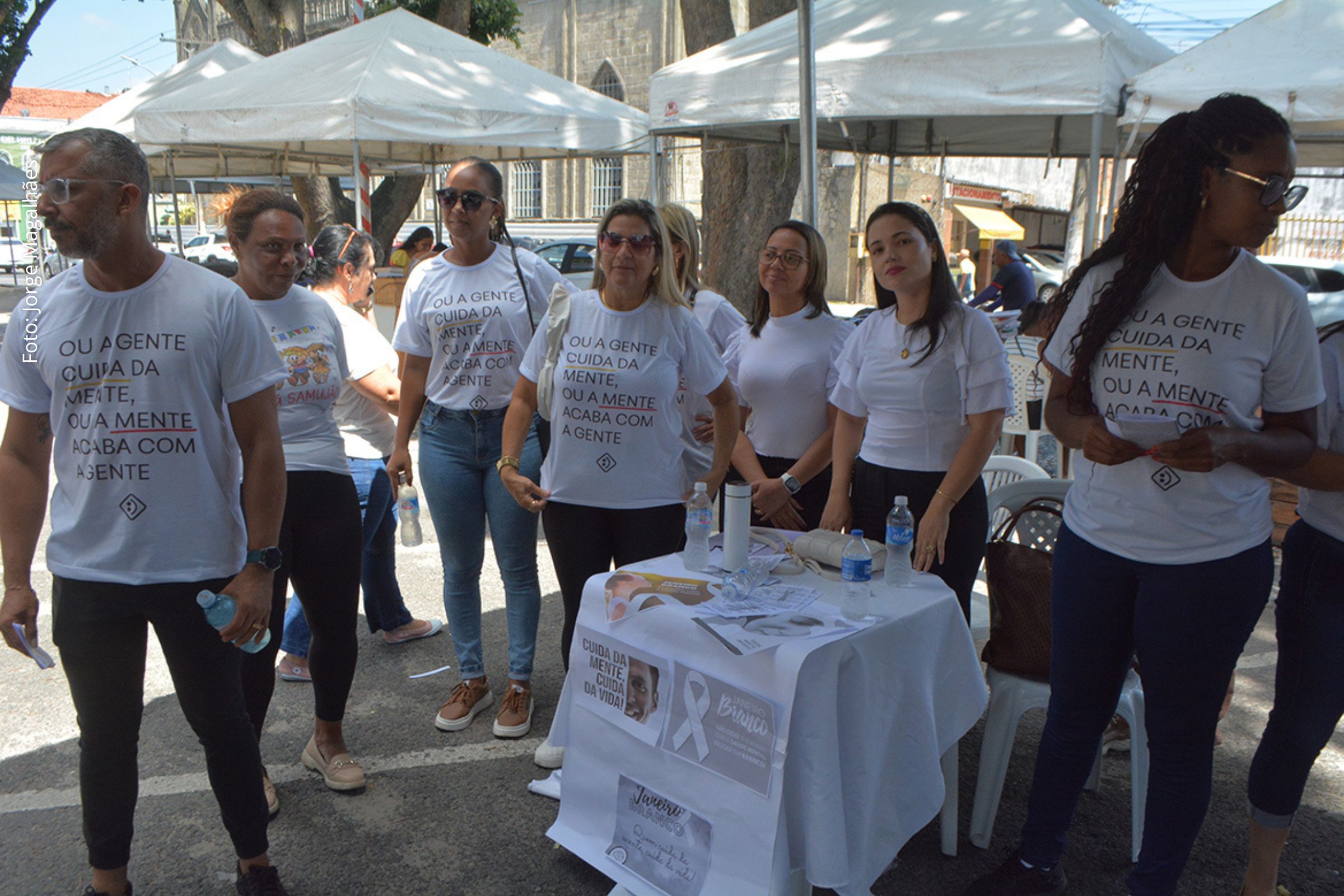 Ação da Secretaria Municipal de Saúde ocorre na Avenida Nóide Cerqueira e integra programação de conscientização do Janeiro Branco.