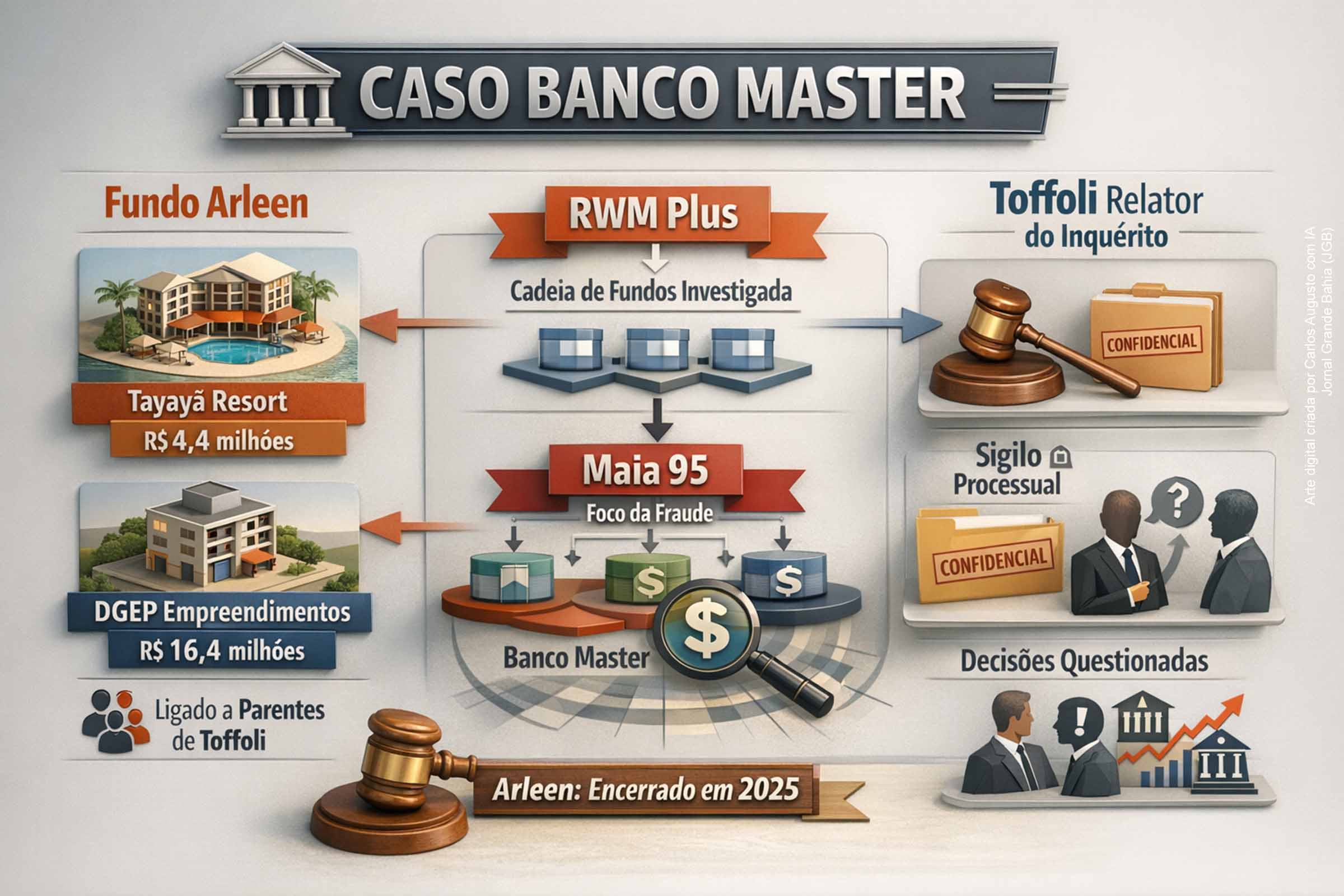 Empresas de irmãos e primo do ministro do STF Dias Toffoli tiveram como sócio fundo ligado à teia investigada no caso Banco Master, apontam documentos