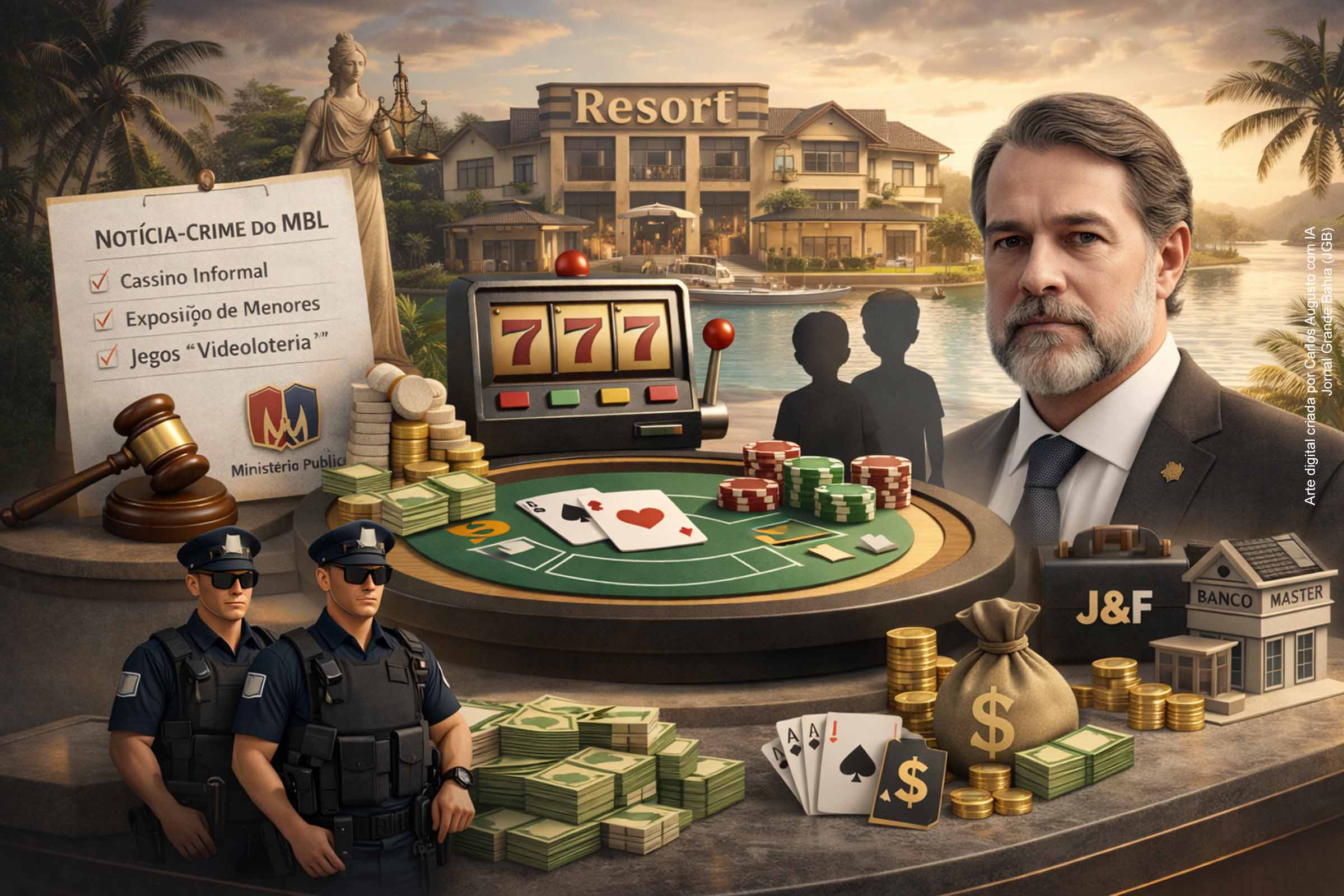 Cassino, fundos suspeitos e exposição de menores: MP é acionado para investigar Resort Tayayá ligado à família do ministro Dias Toffoli no Paraná