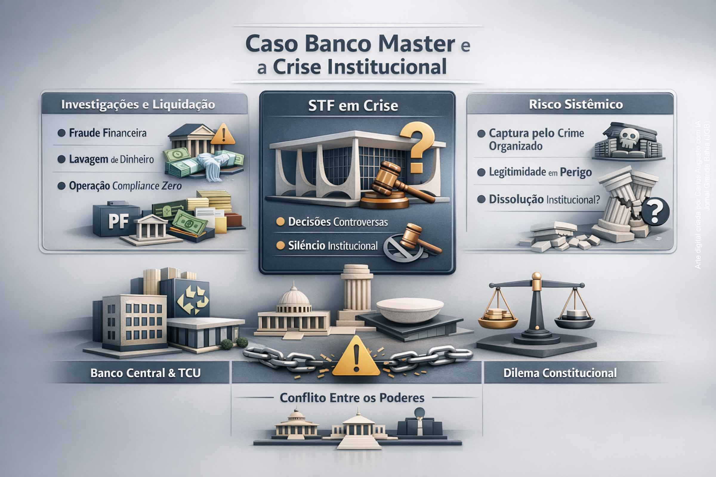 Caso Banco Master, STF e o colapso da legitimidade institucional: quando a corrupção ameaça o pacto da República e expõe o debate sobre a dissolução da Suprema Corte pelo Congresso Nacional | Por Carlos Augusto