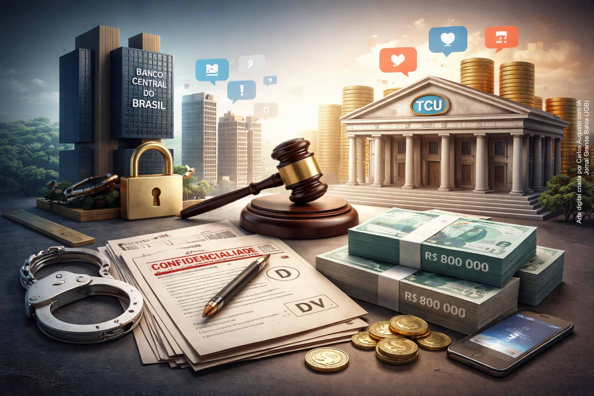 Contratos de sigilo, ofensiva digital e embate institucional: caso Banco Master expõe tensão entre Banco Central, TCU e advogados parentes de ministros do STF