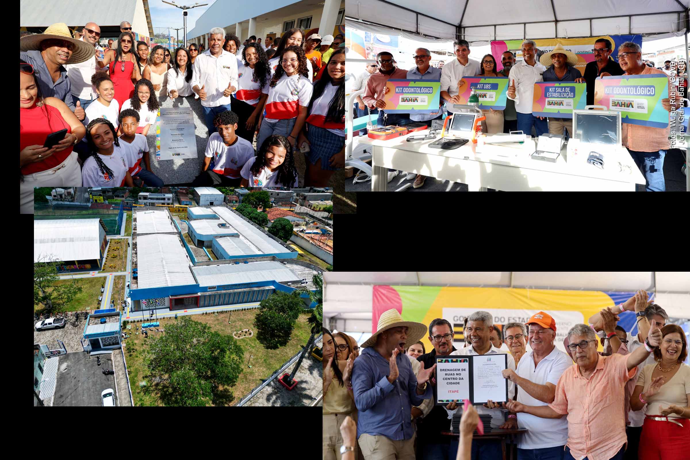 O Governo da Bahia realizou, em 22/01/2026, um conjunto de entregas e anúncios em Itapé, com destaque para a inauguração de uma escola de tempo integral, a entrega da ponte sobre o Rio Cachoeira e novos investimentos em saúde, mobilidade e infraestrutura urbana. As ações somam mais de R$ 28 milhões já executados e ampliam o alcance de políticas públicas no interior do estado.