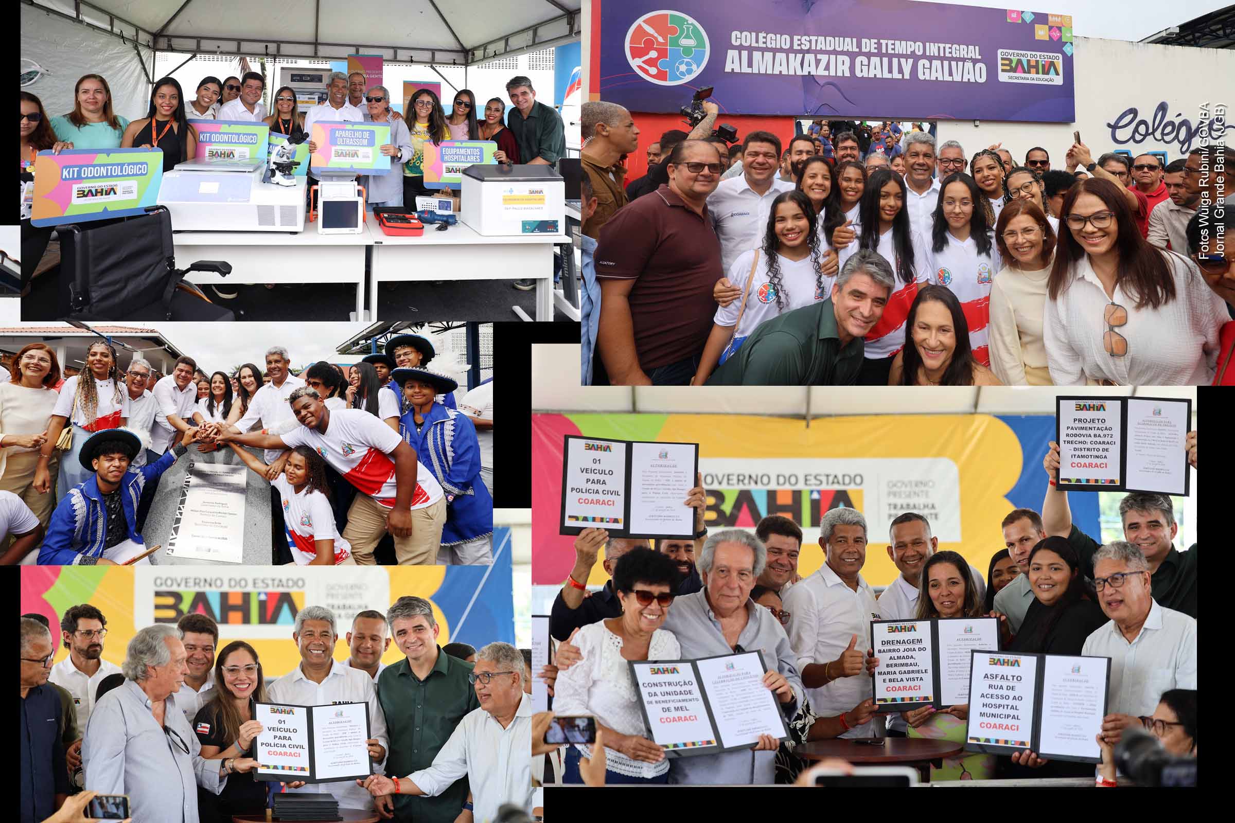 Em 21/01/2026, Coaraci recebeu a visita do governador Jerônimo Rodrigues, que inaugurou a ampliação de uma escola estadual em tempo integral, entregou ambulância e equipamentos de saúde e anunciou investimentos em desenvolvimento rural e infraestrutura. As ações incluem apoio à apicultura, obras de drenagem, projetos de pavimentação e reforço à segurança pública, com foco na melhoria dos serviços e no fortalecimento econômico local.