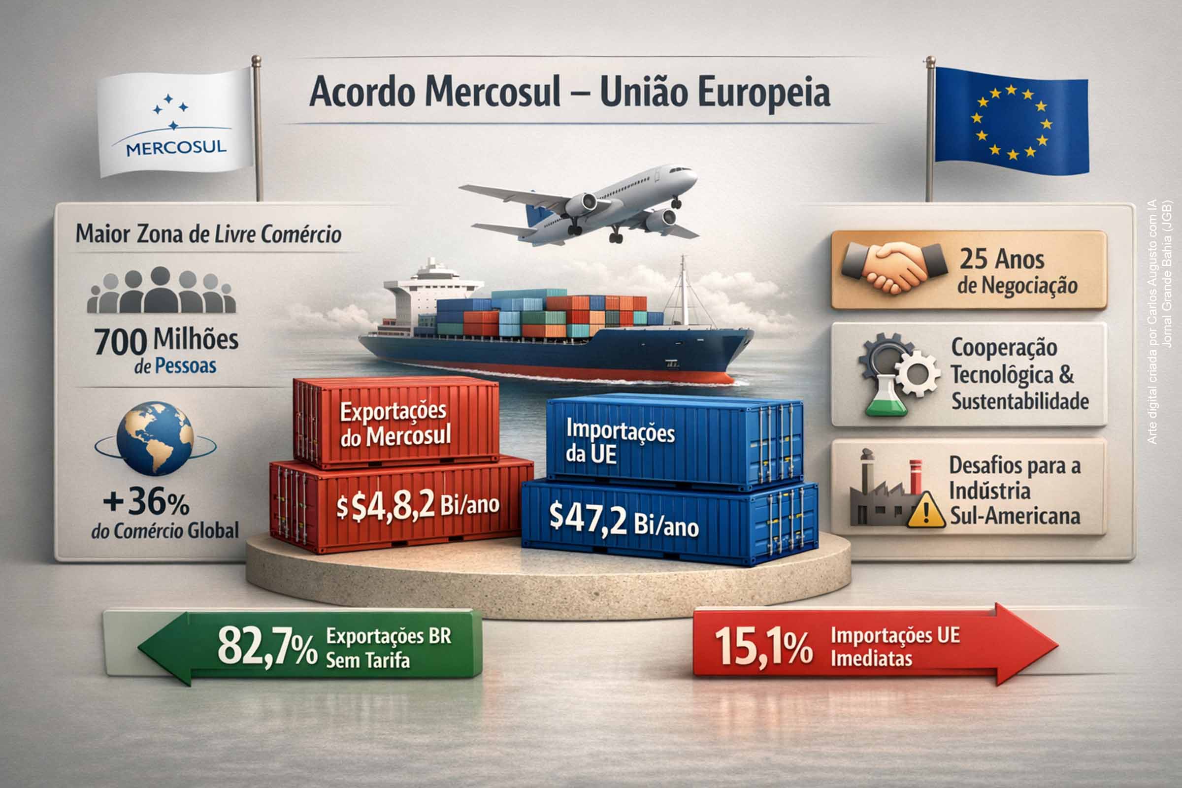Mercosul amplia agenda comercial após acordo histórico com a União Europeia e mira novos mercados globais