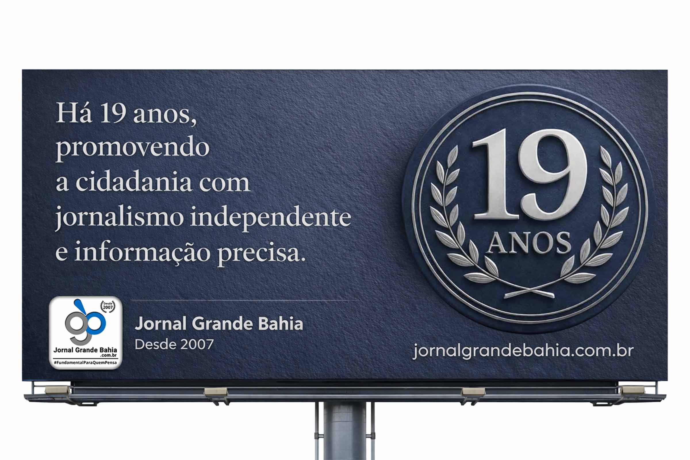 Jornal Grande Bahia completa 19 anos e reafirma protagonismo no jornalismo digital independente da Bahia