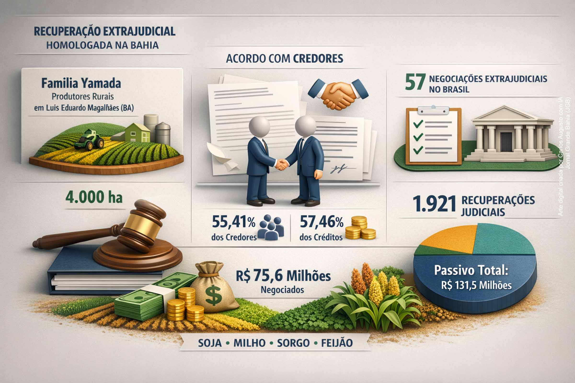 Justiça da Bahia homologa recuperação extrajudicial de produtores rurais em decisão considerada rara no país