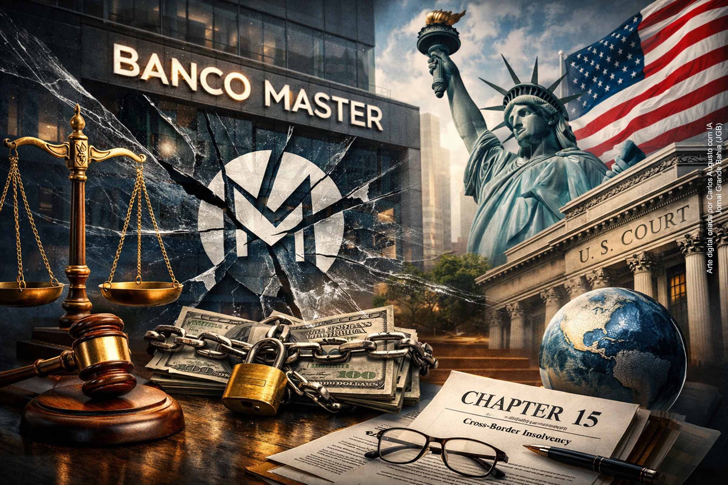 Justiça dos EUA reconhece liquidação do Banco Master, valida processo brasileiro e bloqueia ativos no exterior