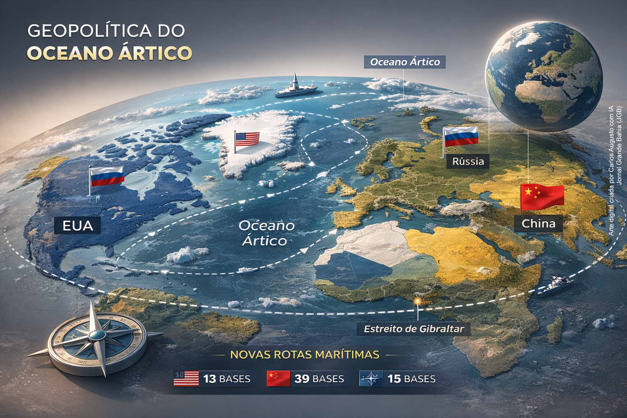 Governo Trump veem controle da Groenlândia como peça-chave para EUA conter a China no Ártico, avaliam especialistas