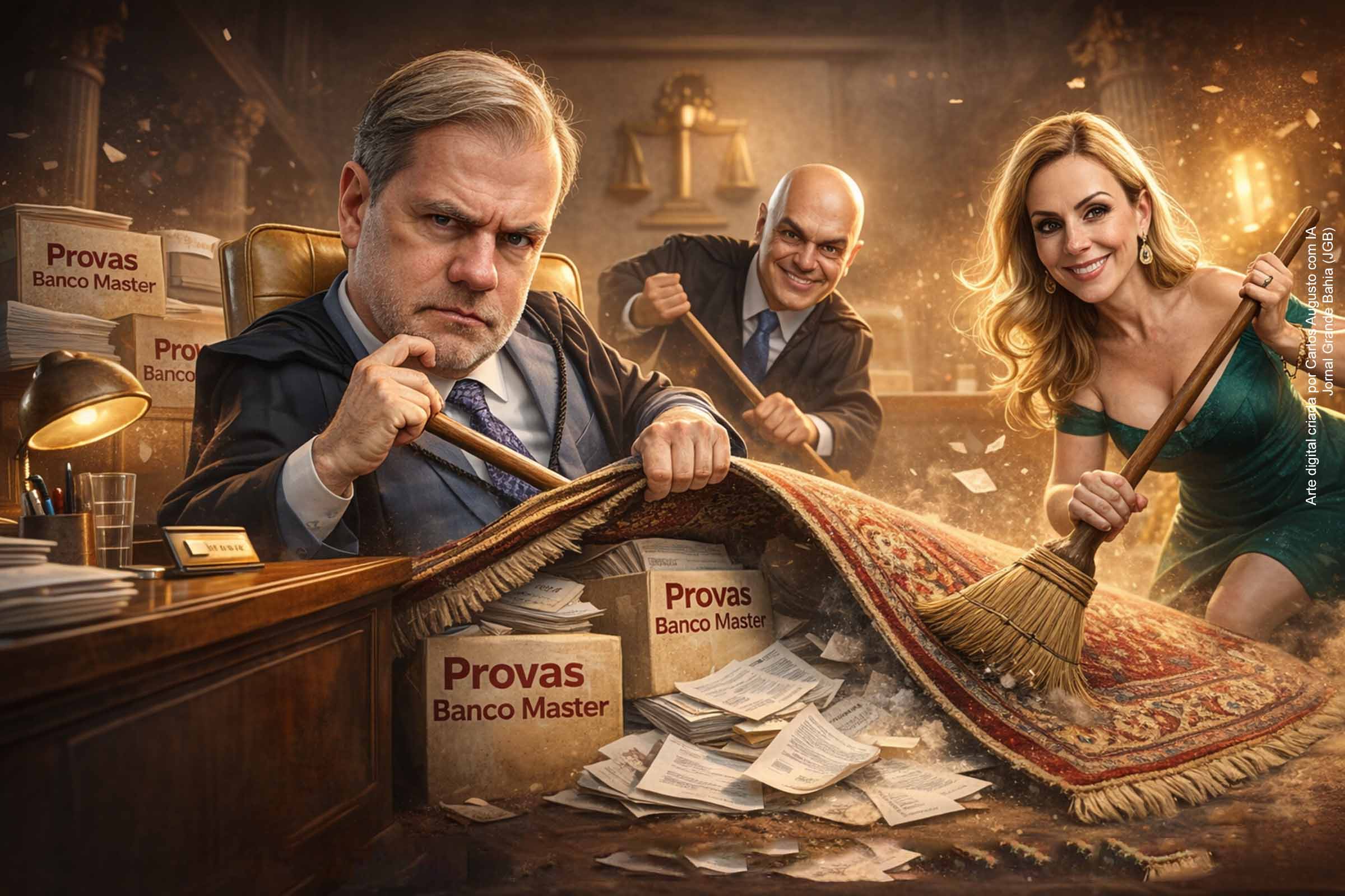 Paródia viral associa Caso Banco Master a ministros do STF Alexandre de Moraes e Dias Toffoli e reacende debate sobre desgaste institucional