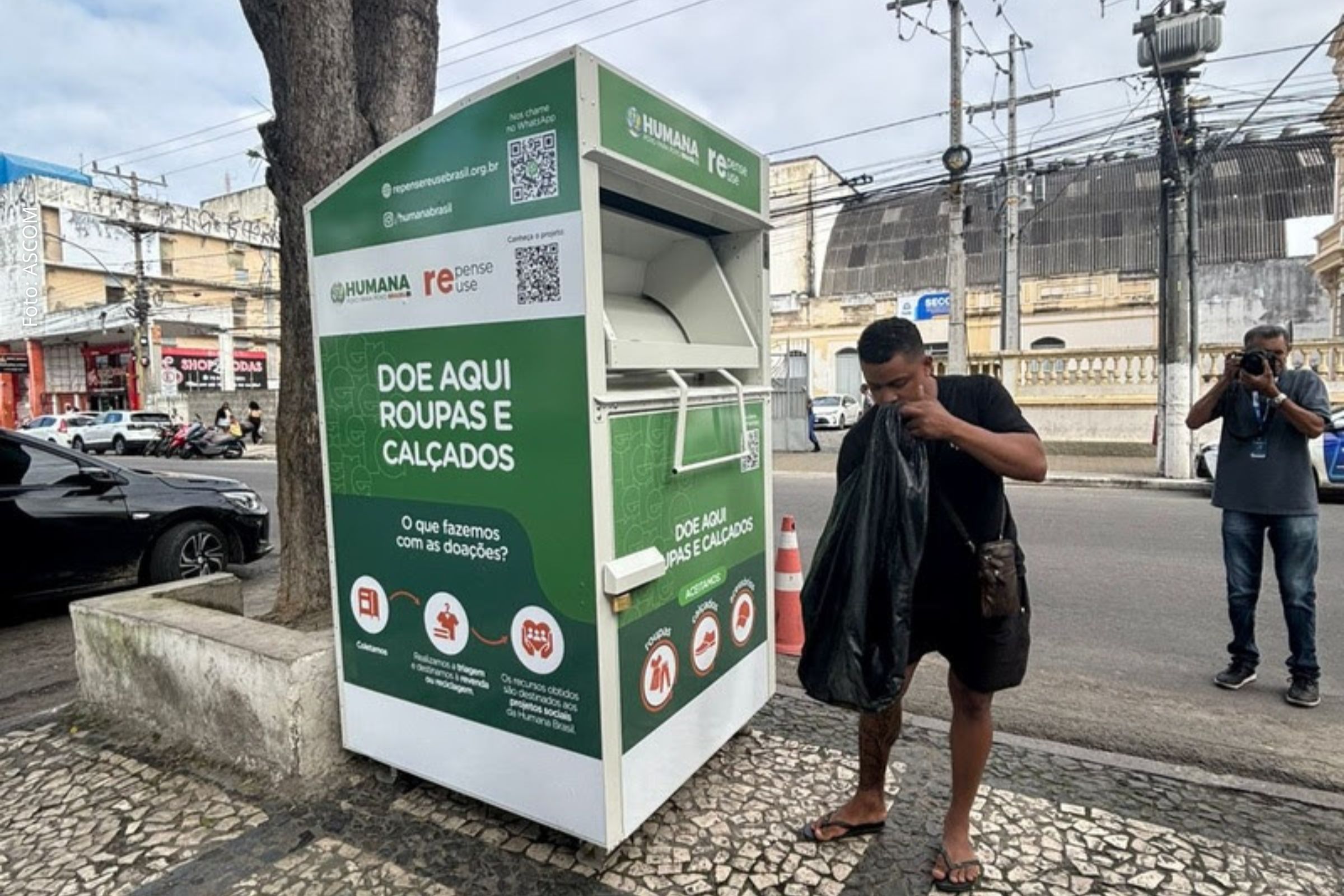 Iniciativa da Humana Brasil fortalece economia circular, instala 38 coletores e alcança 50 toneladas de têxteis arrecadados no interior da Bahia.