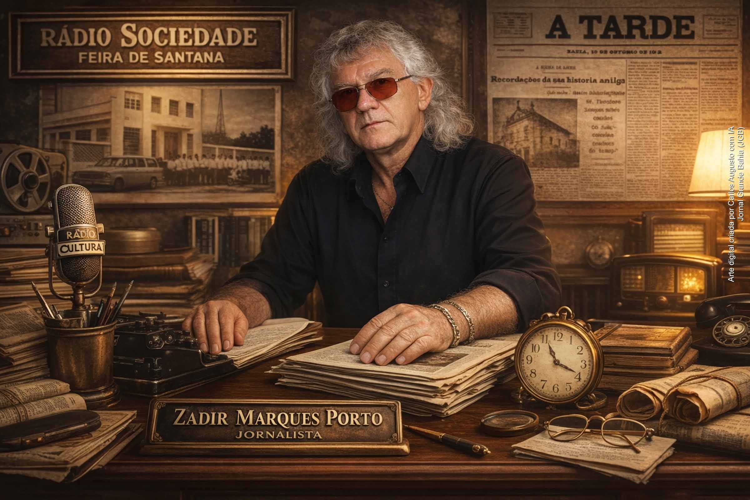 Quem é Zadir Marques Porto: jornalista com mais de meio século de atuação e referência viva da memória de Feira de Santana