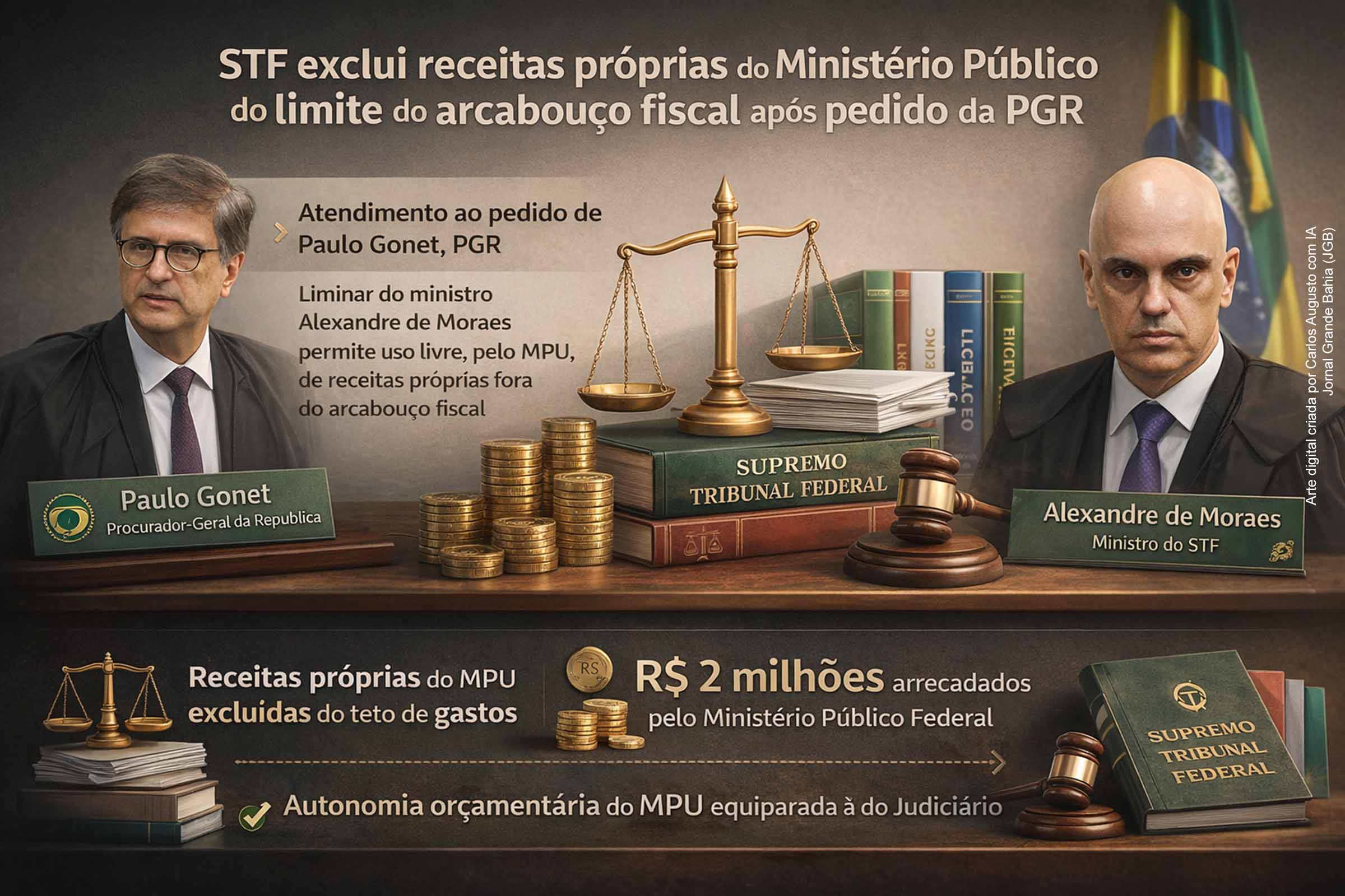 STF exclui receitas próprias do Ministério Público do limite do arcabouço fiscal após pedido da PGR
