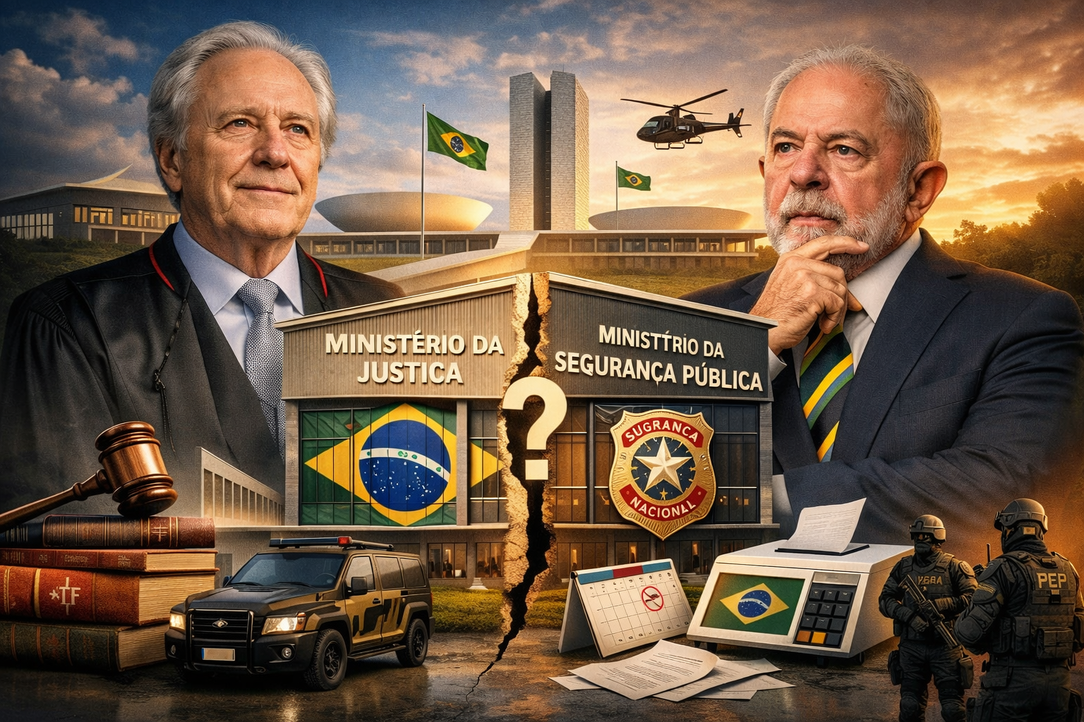 Saída do ministro Ricardo Lewandowski e debate sobre divisão do Ministério da Justiça ampliam desafios do presidente Lula na agenda de segurança pública