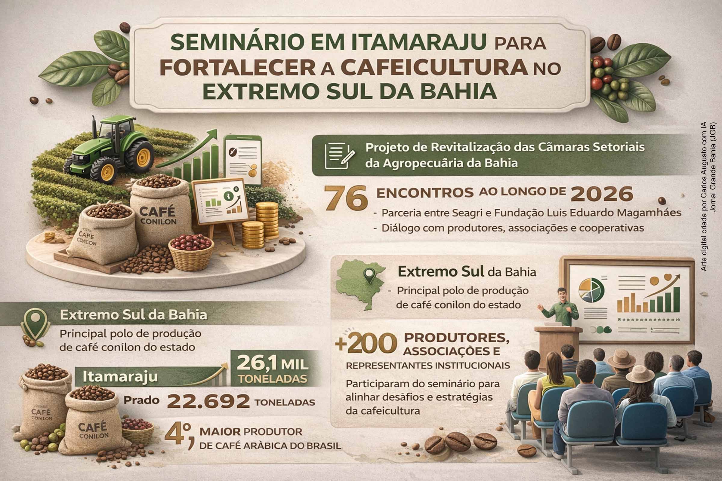 Seagri promove seminário para fortalecer cadeia produtiva do café no Extremo Sul da Bahia