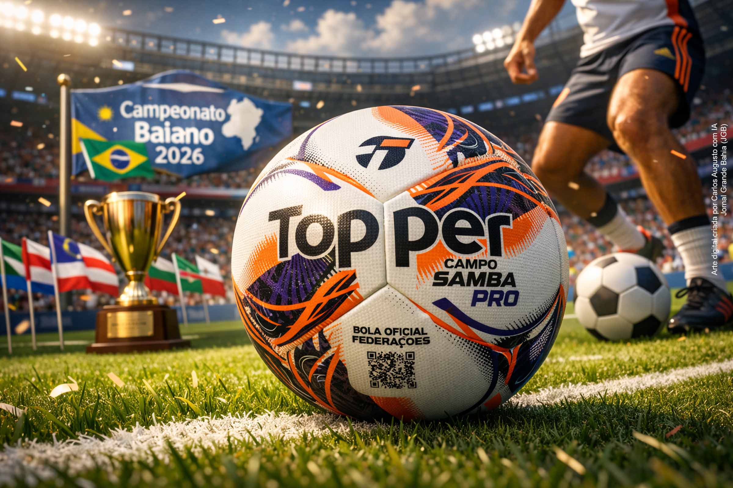 A Topper anunciou a SAMBA PRO como bola oficial do Campeonato Baiano 2026, reforçando sua presença no futebol brasileiro. Desenvolvido com tecnologia Thermofusion e poliuretano HS, o modelo prioriza desempenho, durabilidade e precisão. A parceria amplia a atuação da marca em federações estaduais e reafirma o papel do torneio baiano como vitrine esportiva regional.