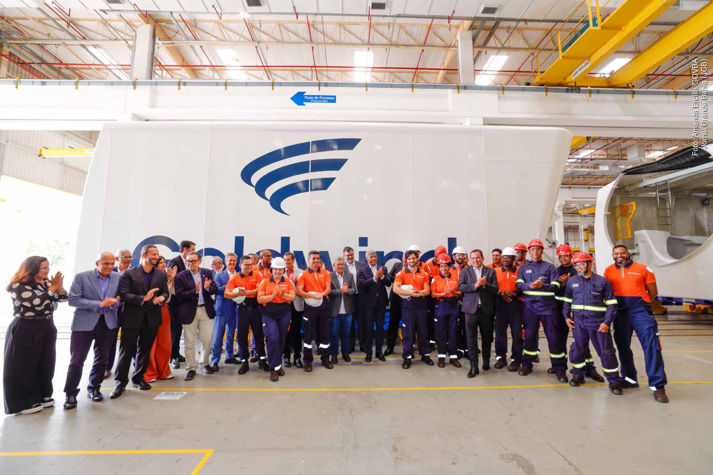 Vice-governador Geraldo Júnior destaca fortalecimento da cadeia eólica com reativação de fábrica de torres de aço em Jacobina