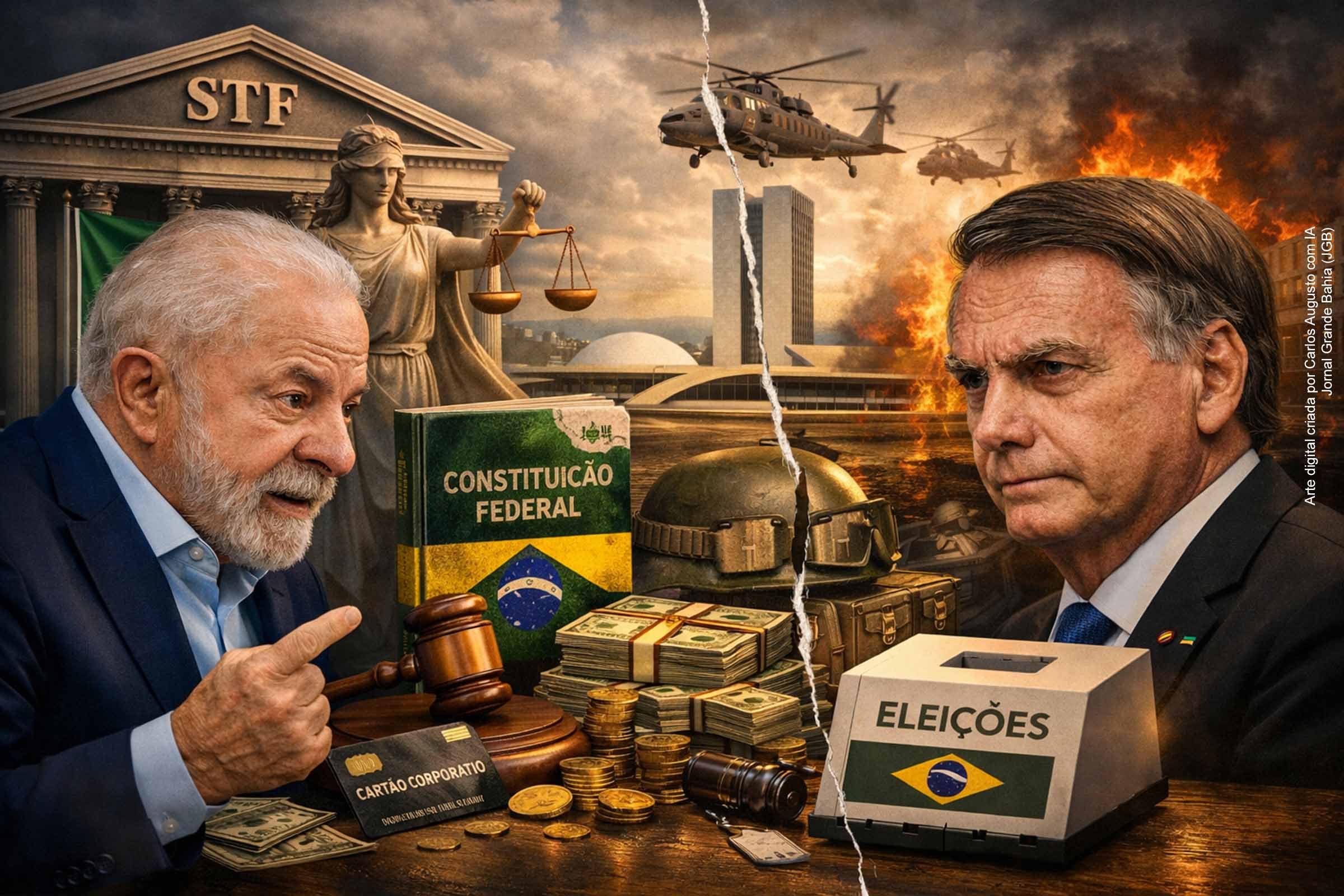 O artigo “As trapalhadas do fim de um mau governo”, publicado por Joaci Góes na Tribuna da Bahia em 05/02/2026, apresenta críticas ao STF, ao governo federal e ao cenário político nacional. O texto menciona escândalos, disputas eleitorais e o caso Bolsonaro no STM, defendendo a criação de uma CPI. A análise reflete o ambiente de polarização institucional e as tensões entre Poderes no país.