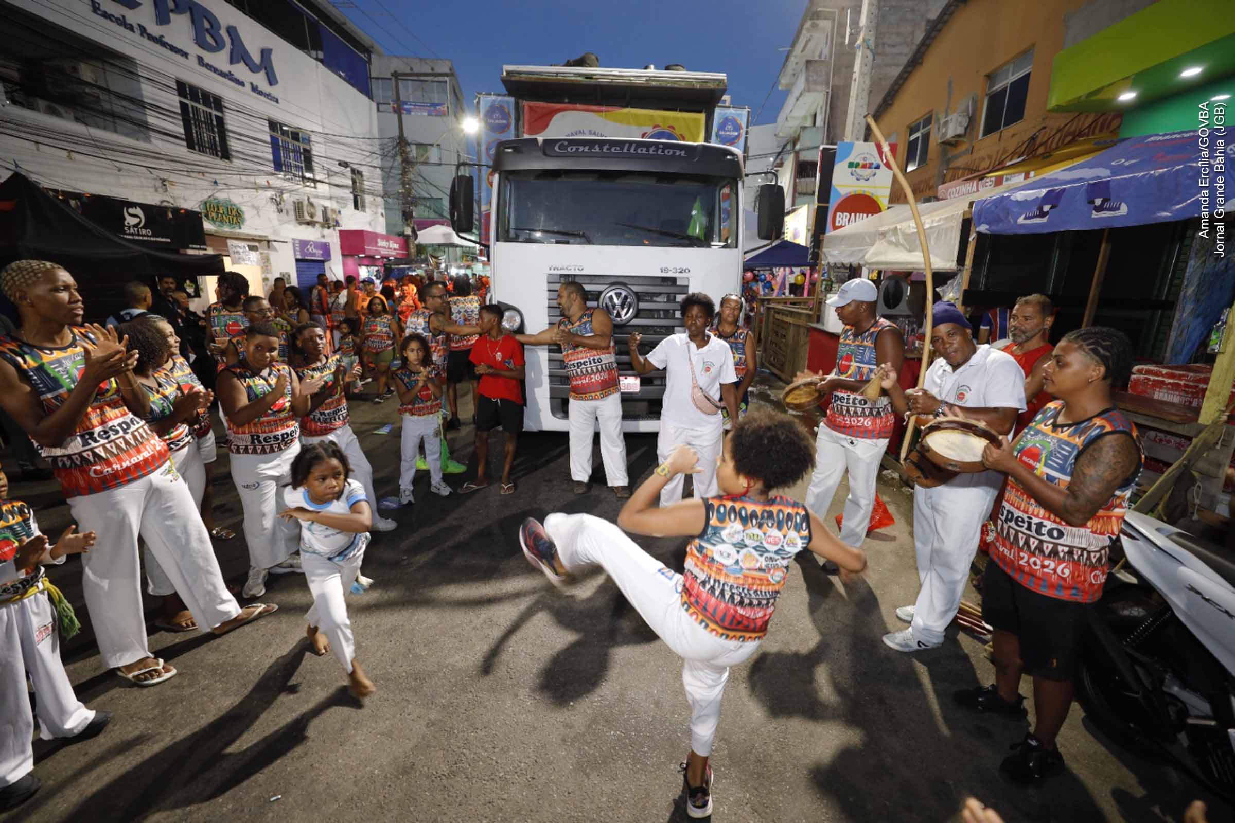 Salvador: Carnaval do Nordeste de Amaralina 2026 é aberto com Olodum e apoio do Governo da Bahia no circuito Mestre Bimba