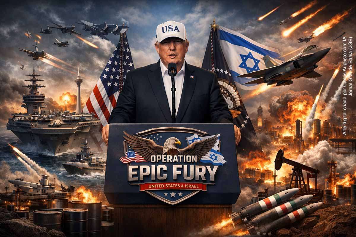 Israel e Estados Unidos iniciaram uma ofensiva militar contra o Irã em 28 de fevereiro de 2026, após o fracasso das negociações sobre o programa nuclear iraniano. Explosões foram registradas em Teerã e o Irã anunciou retaliação com mísseis e drones. A operação, planejada há meses, envolve ataques aéreos e navais americanos e amplia o risco de escalada regional, afetando segurança internacional, mercados de energia e a estabilidade do Oriente Médio.