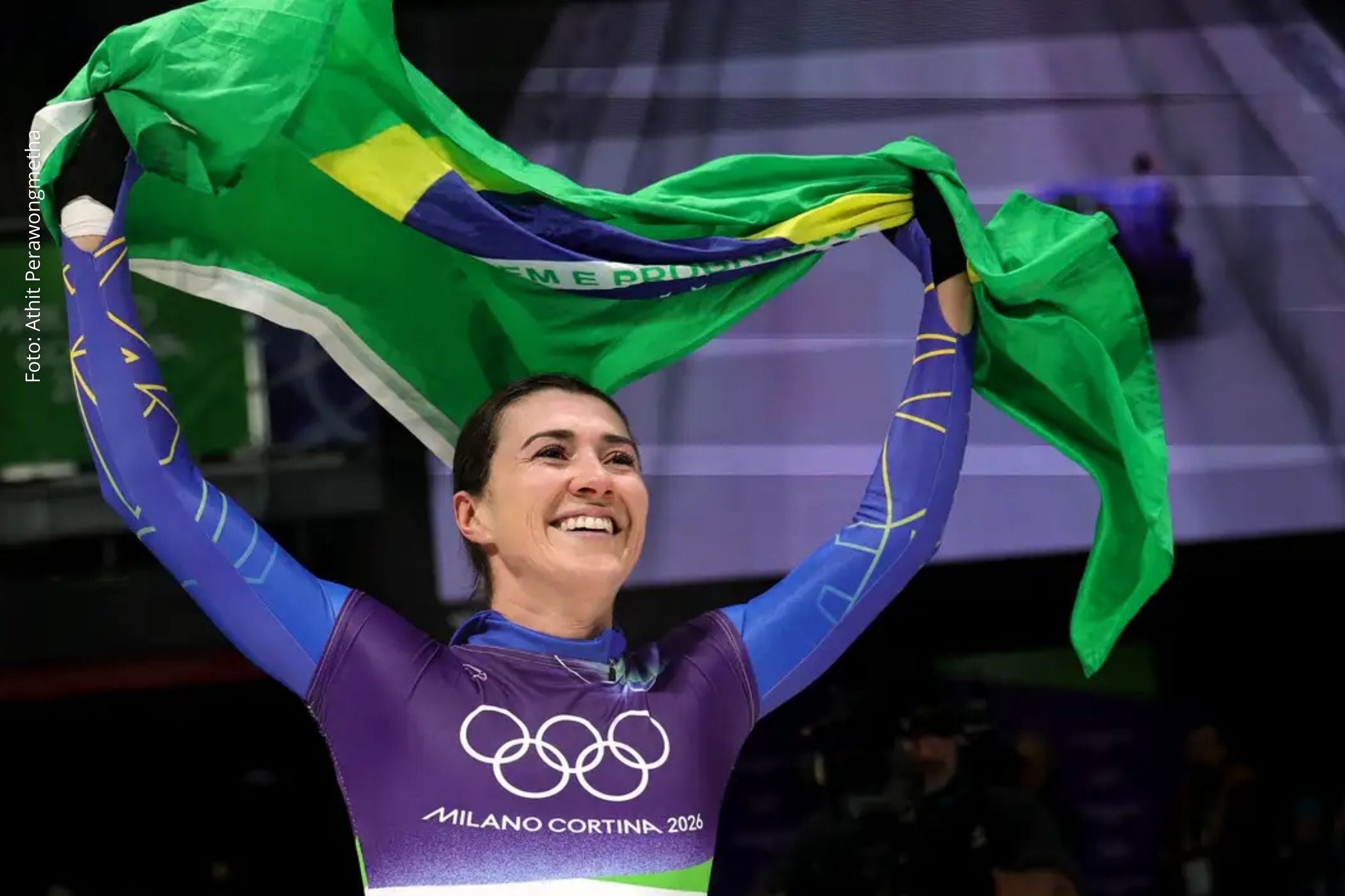 Nicole Silveira termina em 11º no skeleton e registra melhor resultado olímpico do Brasil em provas de gelo em Milão-Cortina 2026