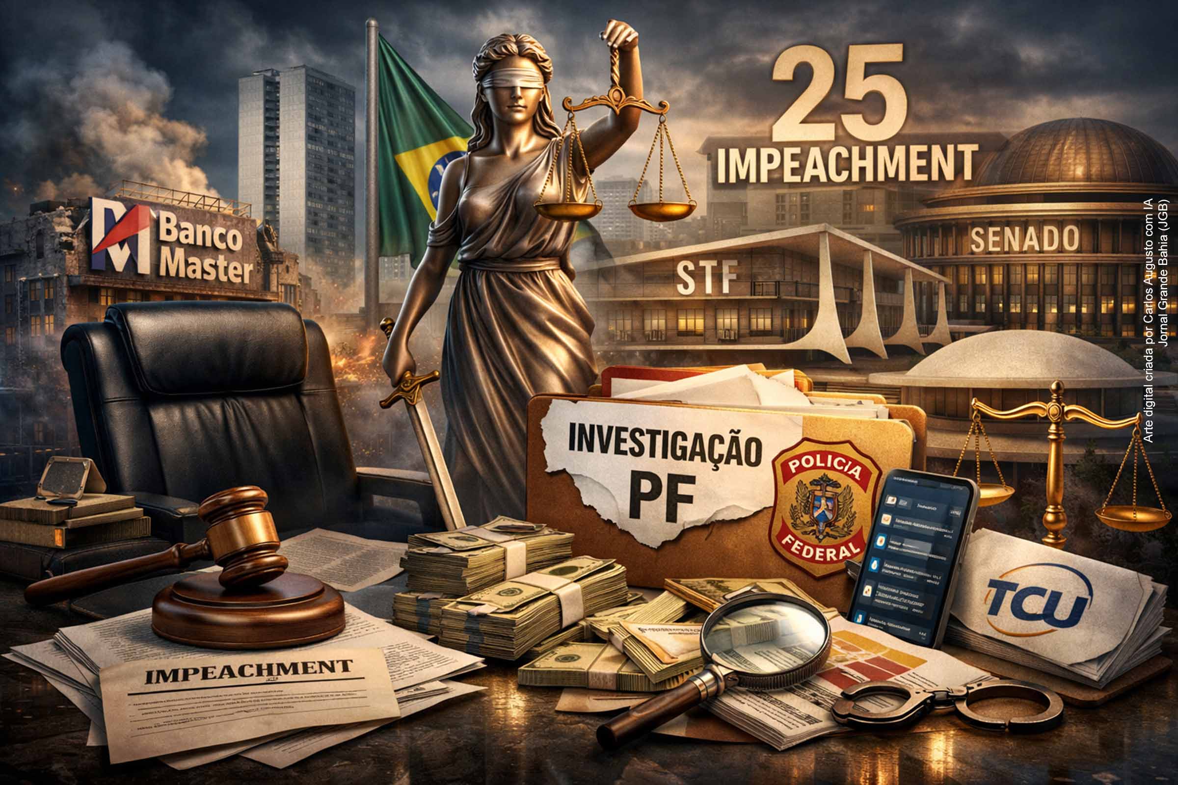 Reunião tensa no STF, revelações sobre empresa familiar do ministro Dias Toffoli no Caso Banco Master e avanço com 25 pedidos de impeachment no Senado