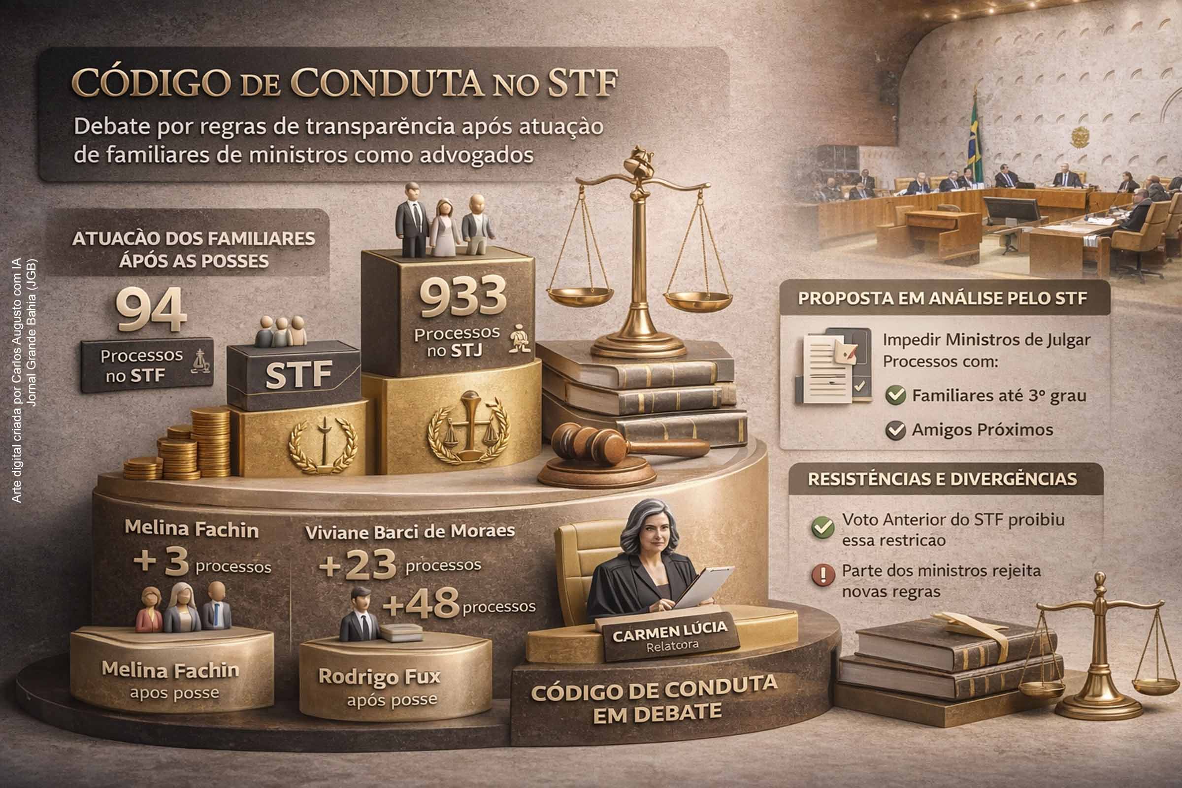 STF, um negócio de família para família e amigos: Código de conduta entra em debate com substantiva atuação de familiares de ministros em quase mil processos