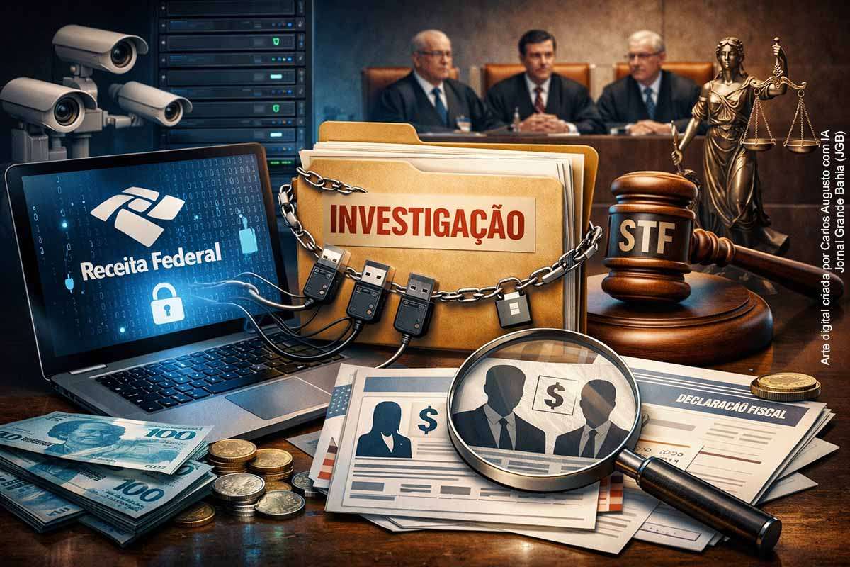 Na sexta-feira (27/02/2026), novos desdobramentos surgiram na investigação sobre a venda de dados fiscais da esposa do ministro Alexandre de Moraes e do filho do ministro Luiz Fux. As consultas aos sistemas da Receita Federal teriam sido comercializadas por cerca de R$ 250. A Unafisco pediu a suspensão de medidas cautelares contra um auditor citado no caso, enquanto o ministro Gilmar Mendes manifestou apoio institucional a Moraes. As investigações continuam para identificar responsáveis e eventuais falhas nos sistemas de controle de dados fiscais.