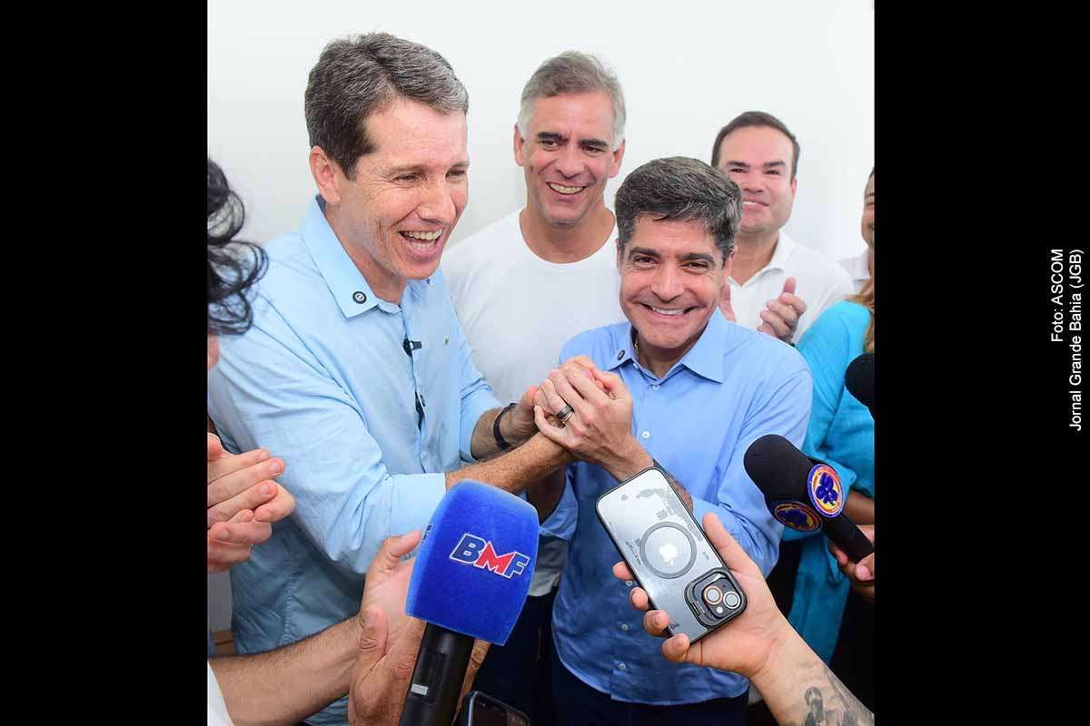 ACM Neto oficializou, em Jequié, o convite a Zé Cocá para vice em sua chapa ao Governo da Bahia, consolidando uma aliança entre União Brasil e PP. O movimento reforça a estratégia de interiorização da campanha e amplia a base política da oposição. Durante o anúncio, foram apresentadas críticas à gestão estadual nas áreas de segurança e saúde, enquanto Zé Cocá aceitou o convite destacando confiança política e compromisso com o projeto.