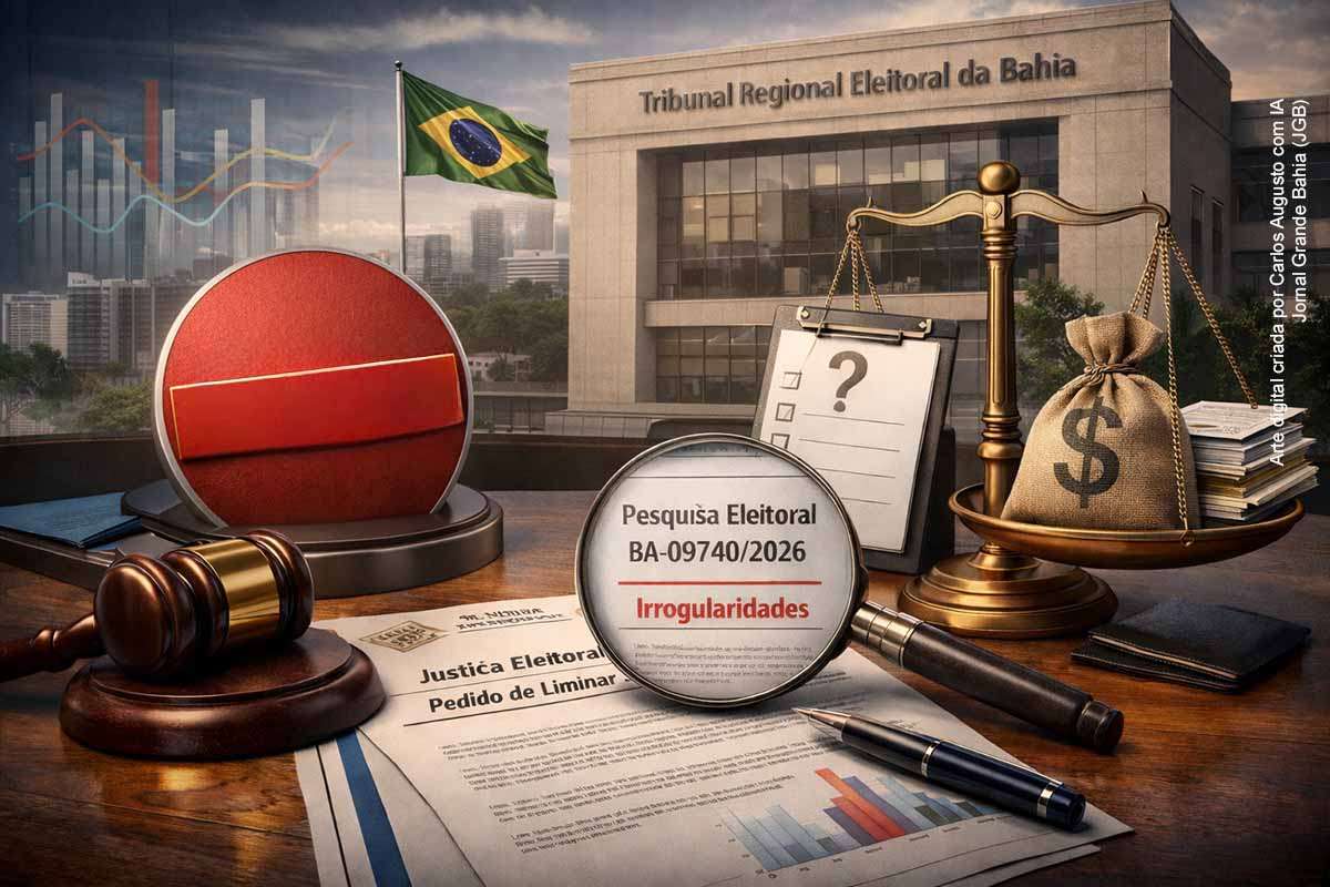 O partido Avante acionou o TRE-BA pedindo a suspensão da pesquisa eleitoral nº BA-09740/2026, realizada pela Séculus Consultoria, alegando irregularidades metodológicas e possível favorecimento visual de candidato. A legenda questiona a ausência de detalhamento do plano amostral e a forma de apresentação dos nomes aos entrevistados. O Tribunal deverá avaliar o pedido de liminar, em um contexto de crescente judicialização das pesquisas eleitorais.