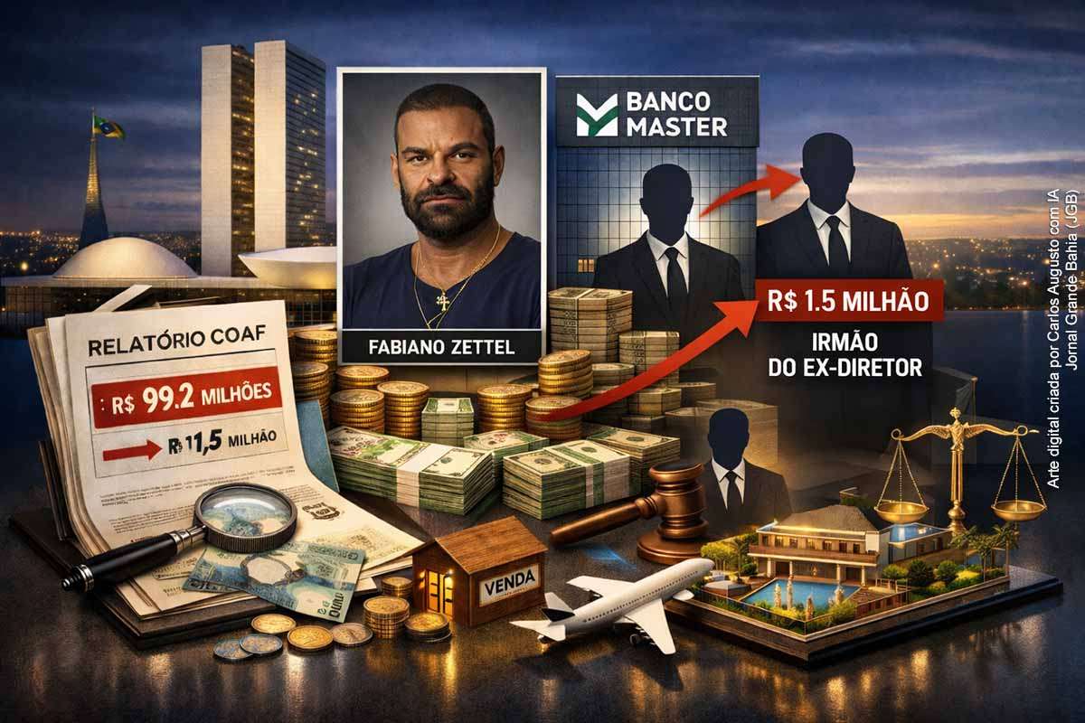 Relatório do Coaf identificou R$ 99,2 milhões em movimentações financeiras atribuídas ao empresário Fabiano Zettel, valor considerado incompatível com sua renda declarada. O documento também aponta transferências de R$ 1,5 milhão ao irmão de um ex-diretor de fiscalização do Banco Central, que foi afastado durante investigação ligada ao Banco Master. As transações ocorreram no mesmo período de operações financeiras relacionadas à compra de participação em um resort no Paraná e agora integram investigações conduzidas pelo STF.