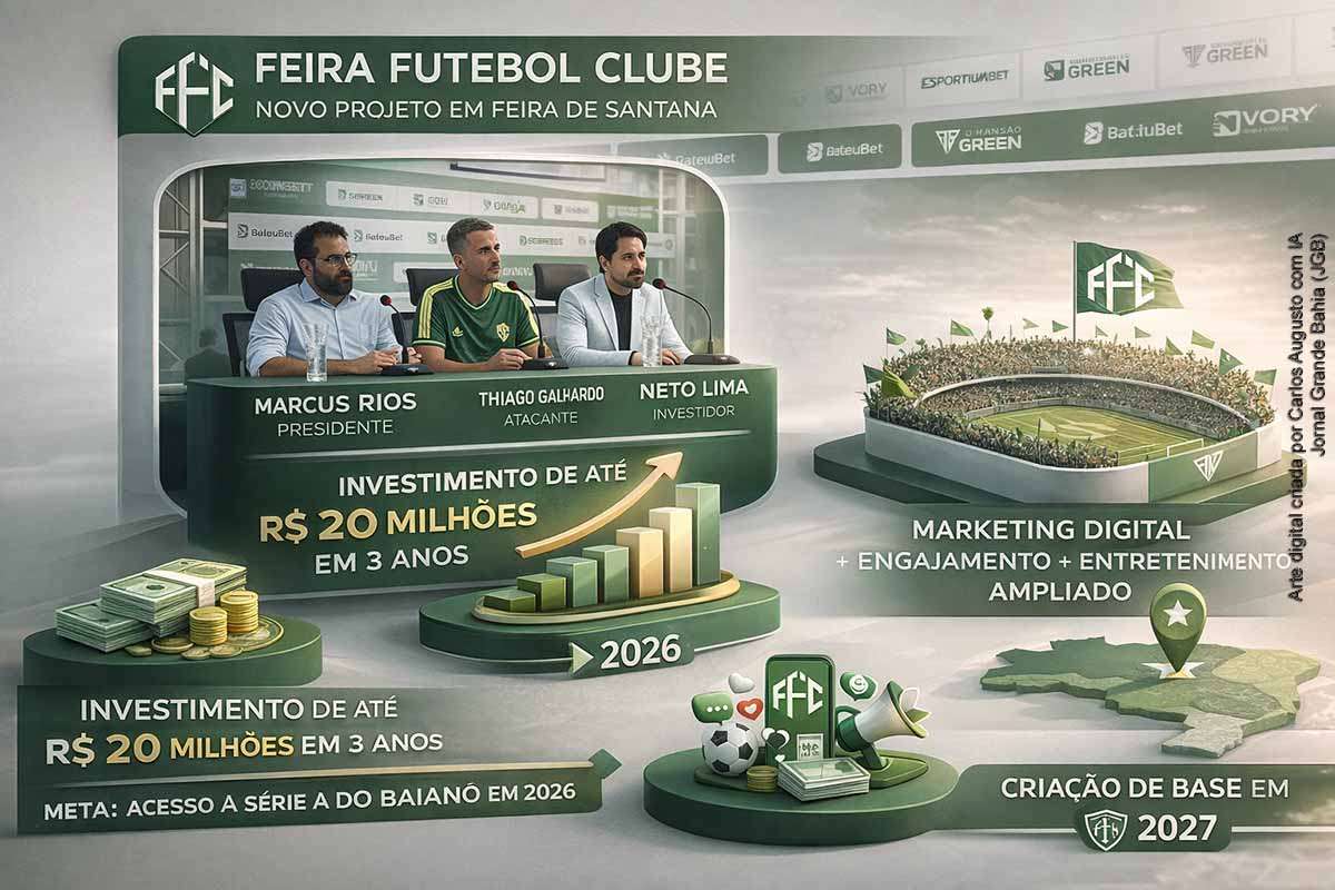 A coletiva de apresentação do Feira FC revelou aspectos adicionais do projeto do novo clube de Feira de Santana, incluindo forte estratégia de marketing digital, foco em inovação no entretenimento esportivo e tentativa de mobilizar a população local. Os dirigentes afirmaram que o clube pretende ampliar sua presença nas redes sociais, transformar jogos em eventos para famílias e contribuir para a projeção regional da cidade.